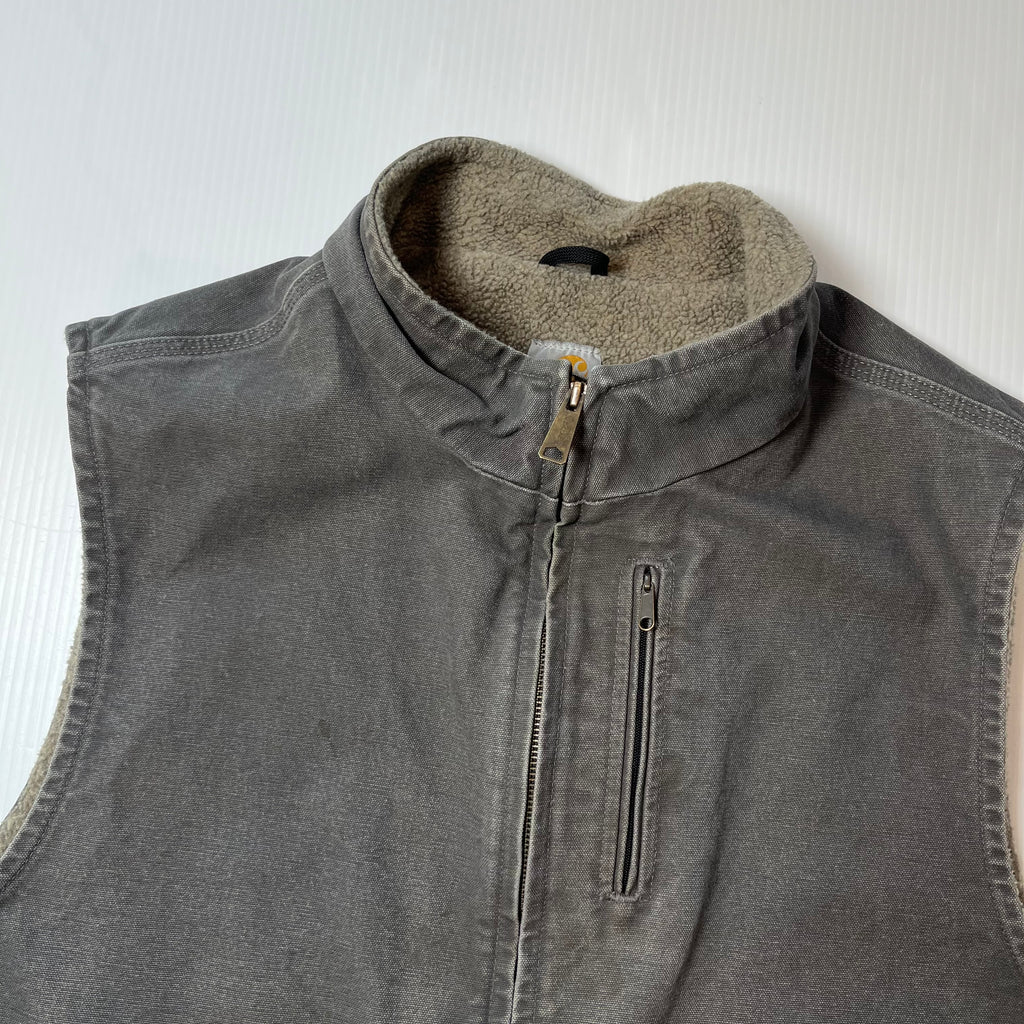 Vintage Carhartt Sherpa Lined Vest XL