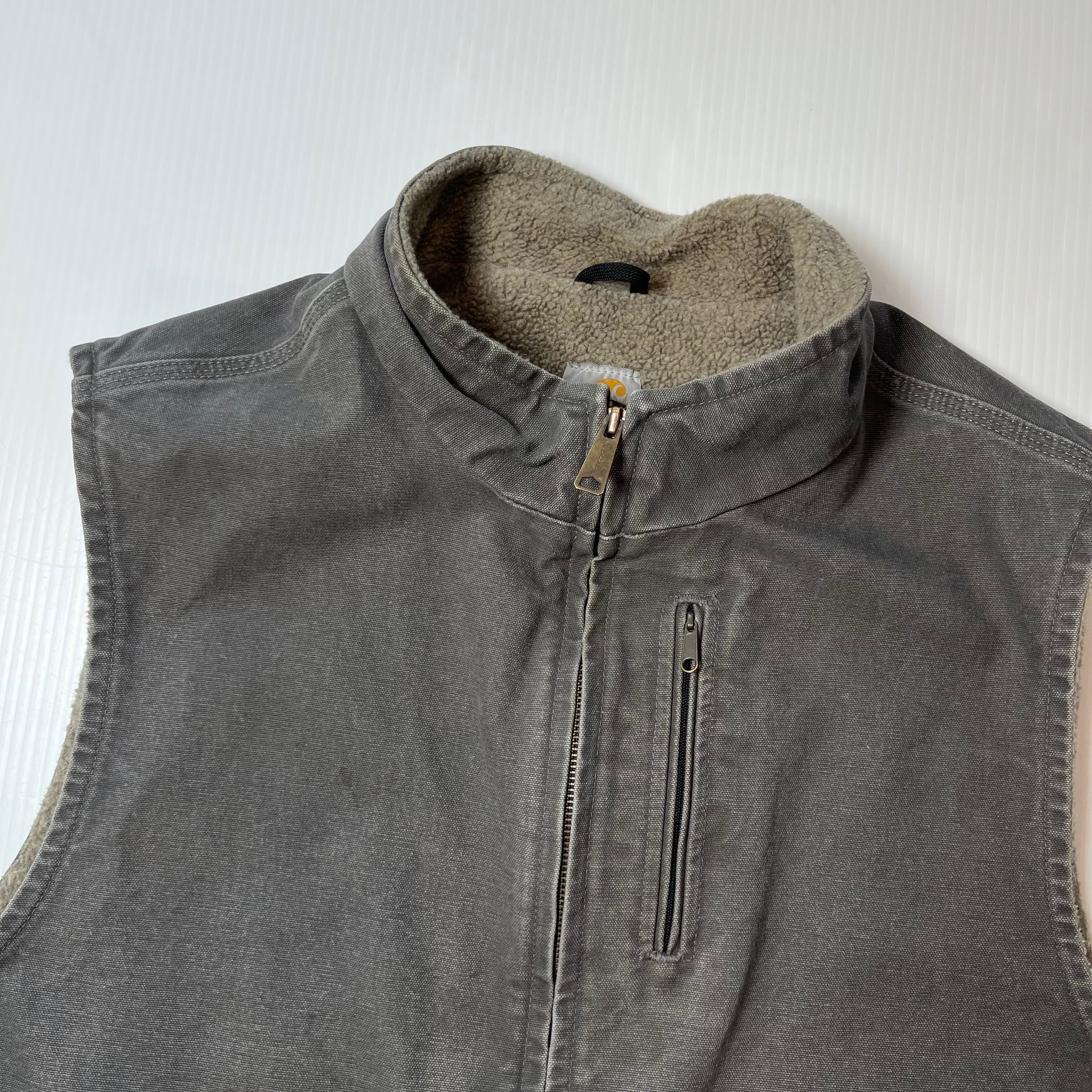 Vintage Carhartt Sherpa Lined Vest XL