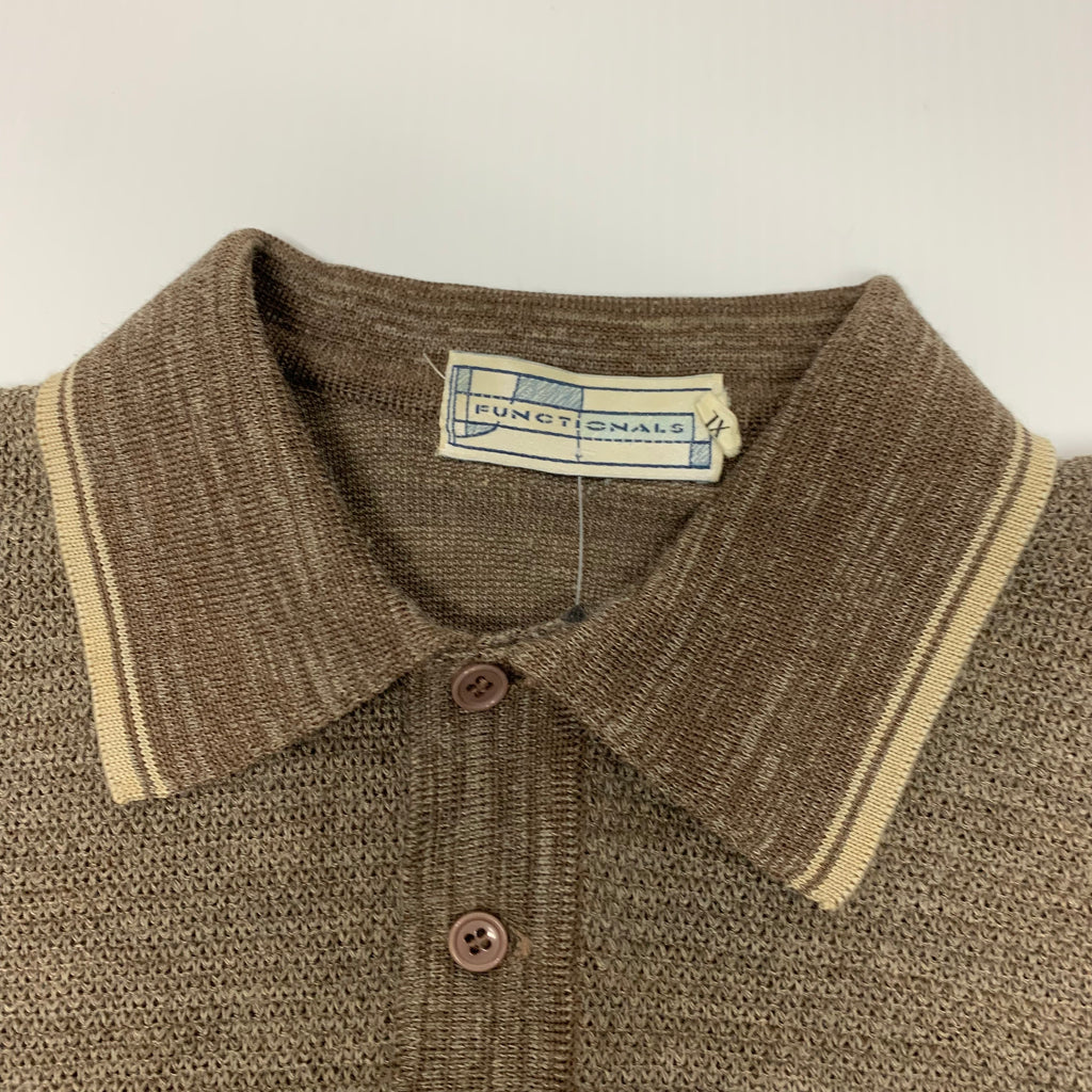 Vintage Functionals Collared Knit XL