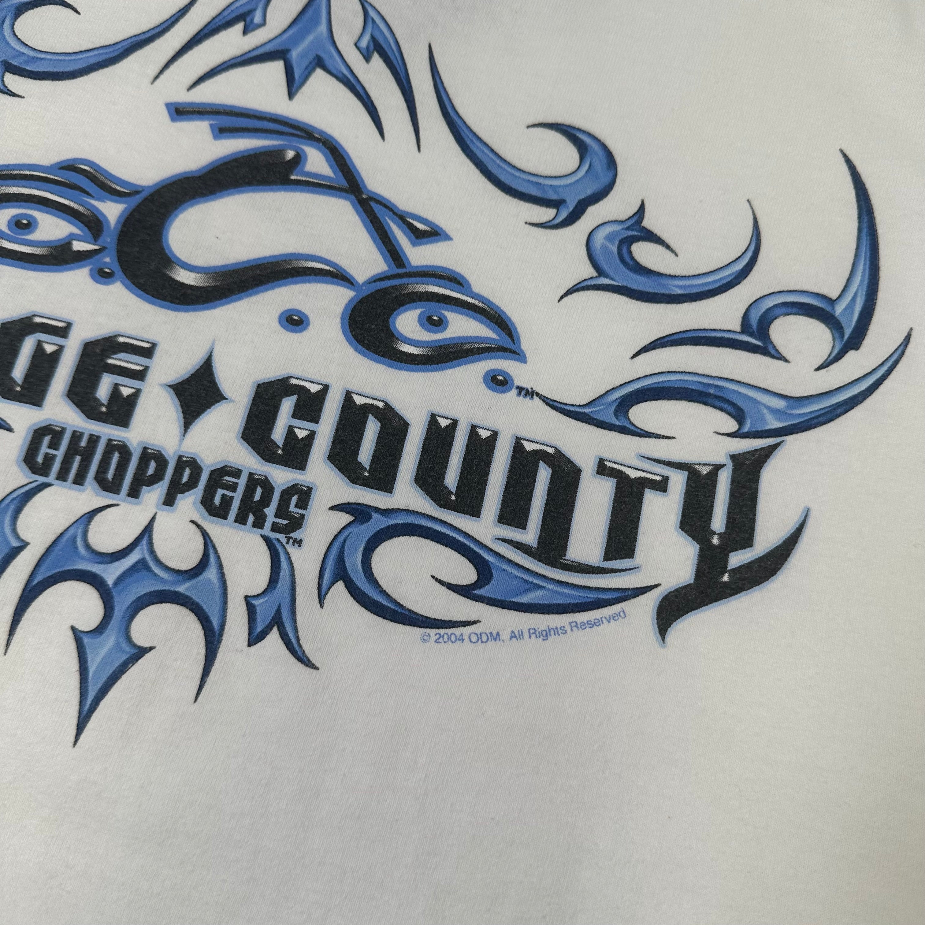 2004 Orange County Choppers Flames Graphic Tee XL