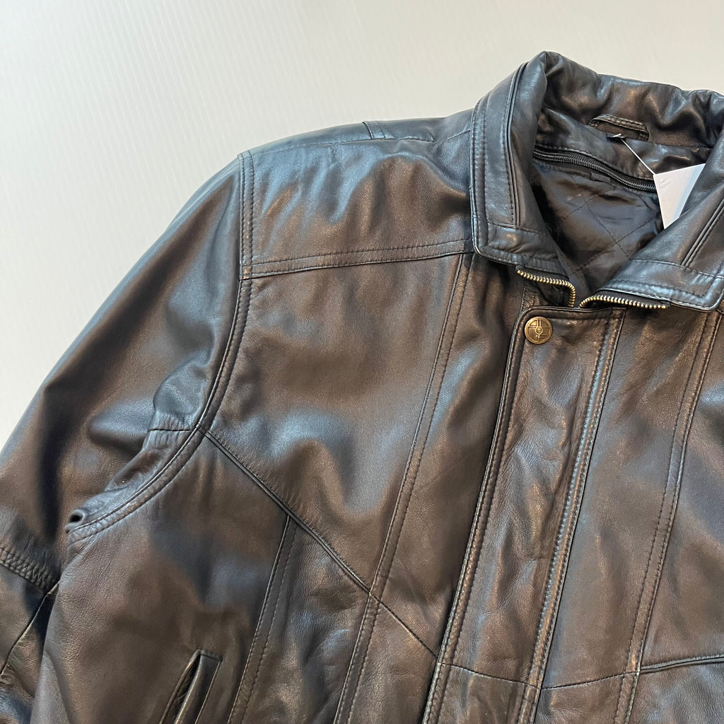 Vintage Boutique Of Leathers Full Zip Bomber Jacket XL