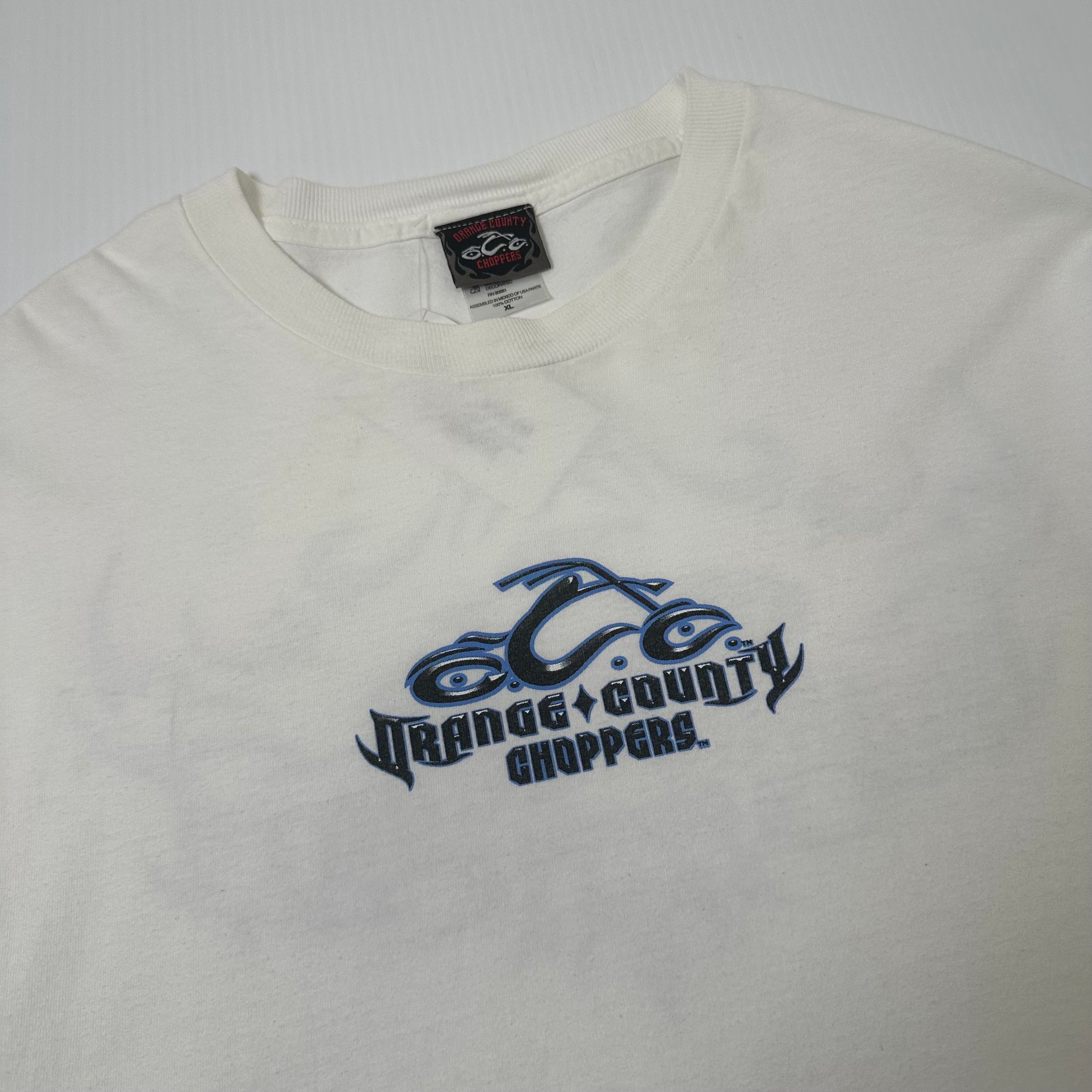 2004 Orange County Choppers Flames Graphic Tee XL