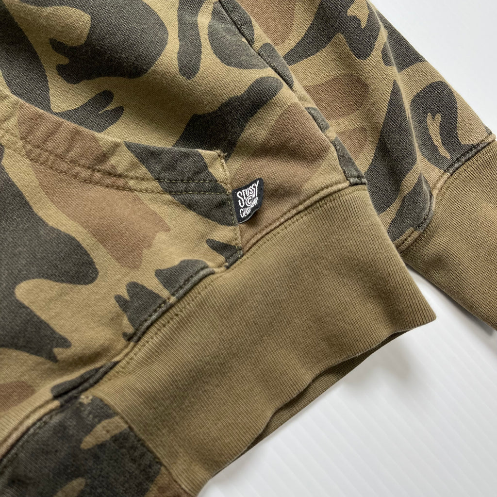 Stussy Camo Pattern Zip Hoodie S