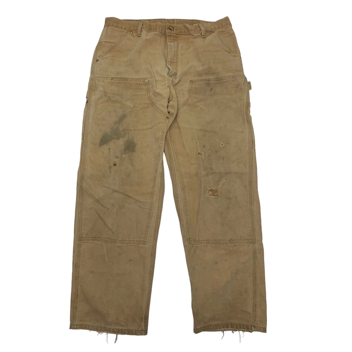 Carhartt Tan Double Knee Denim 38x32