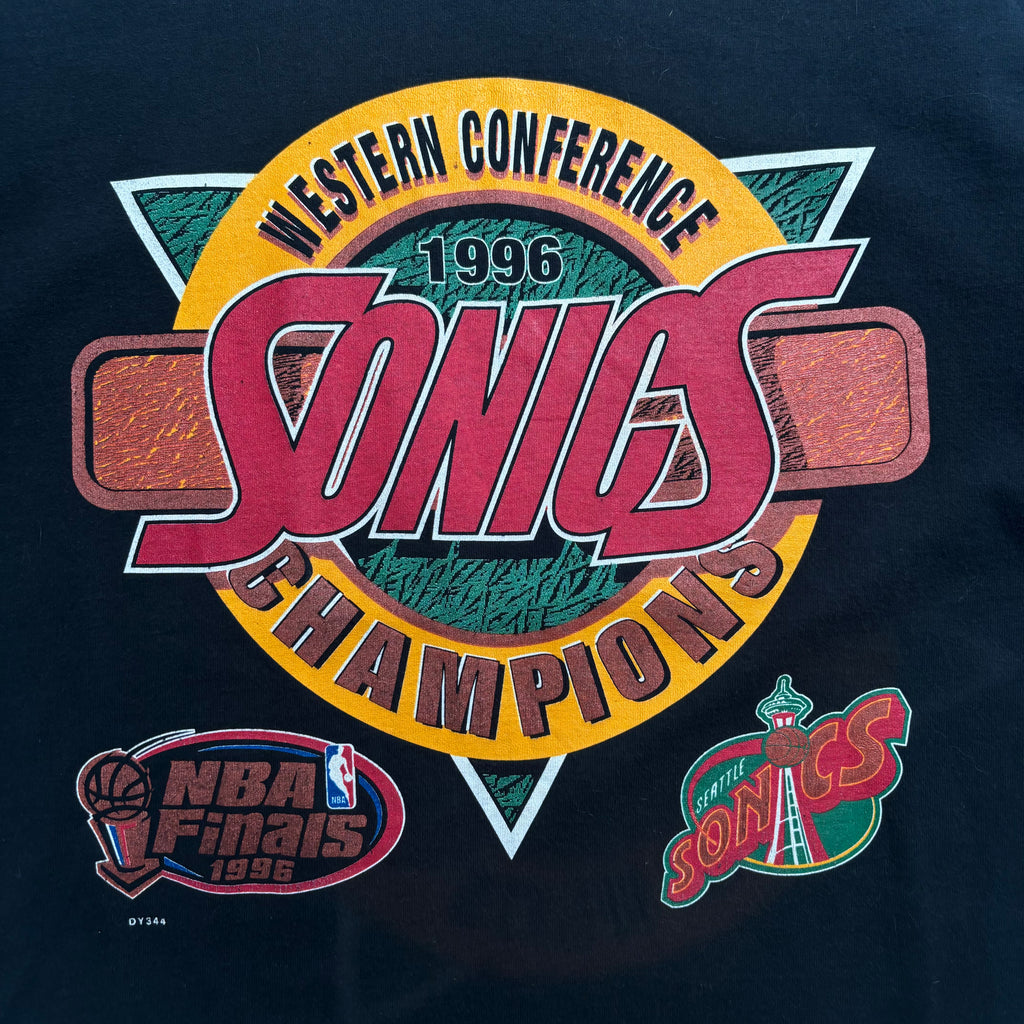 1996 Seattle Sonics Conference Champs Tee XL