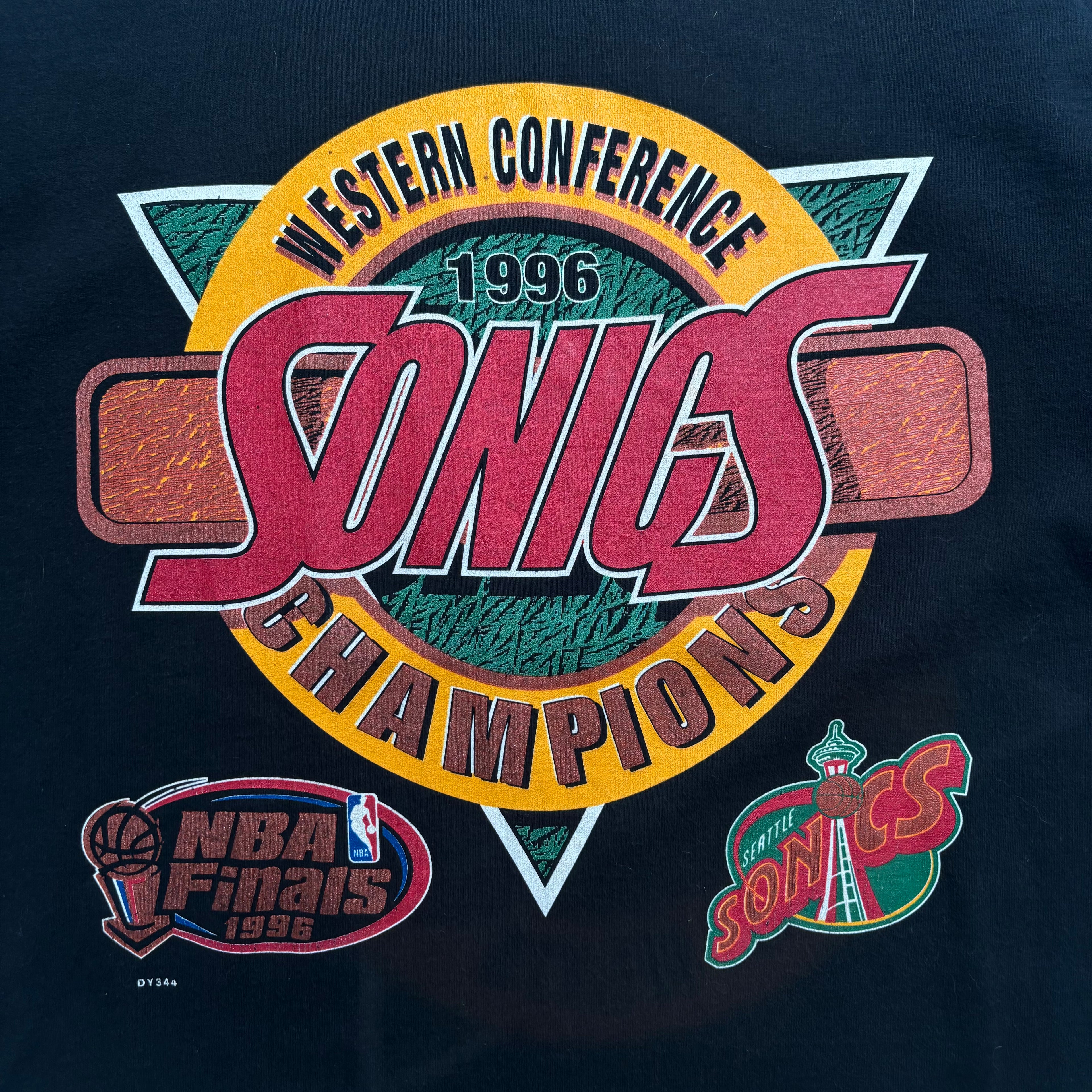1996 Seattle Sonics Conference Champs Tee XL