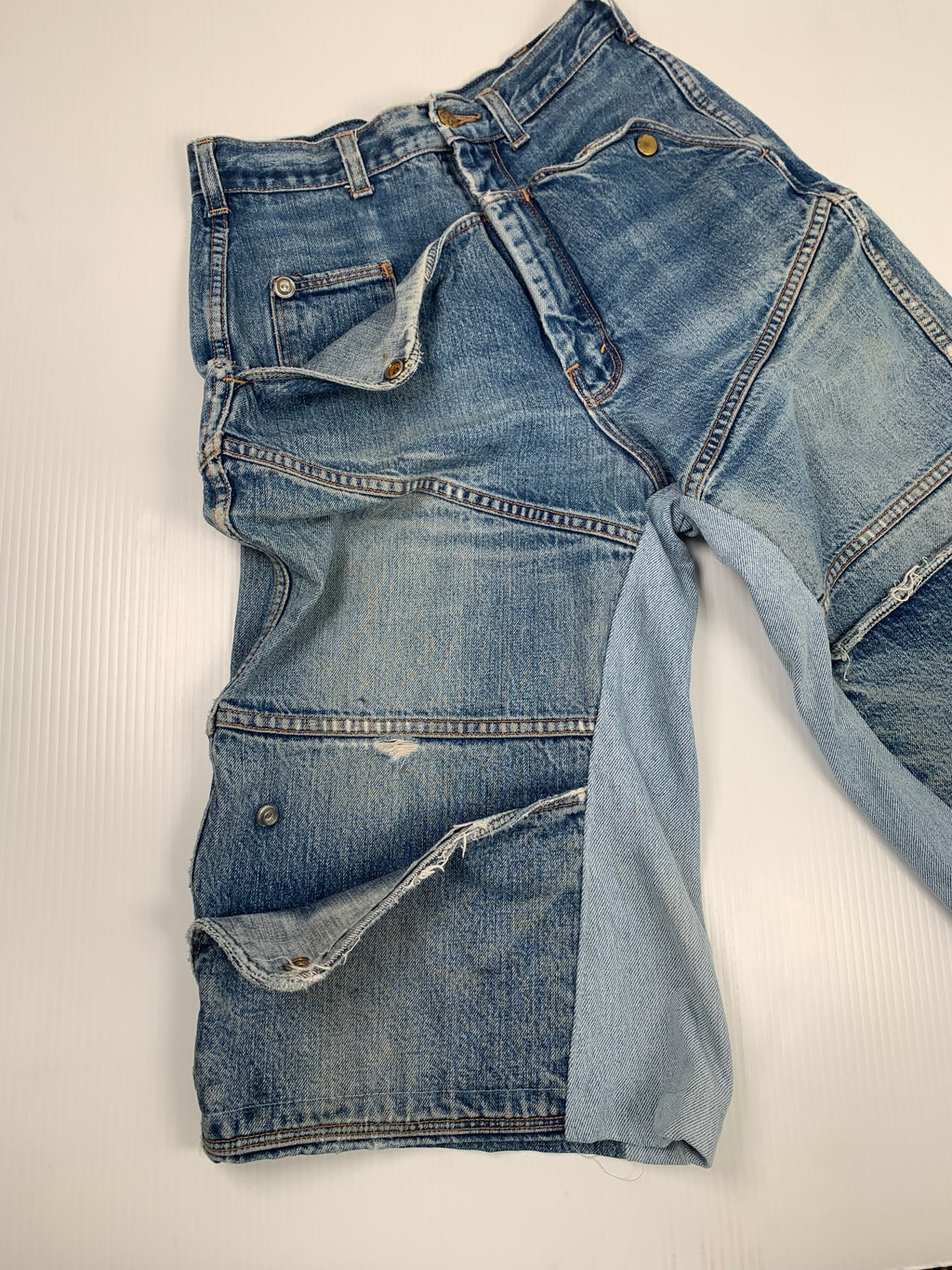 Rework Howick Wide Leg Baggy Cargo Shorts 26
