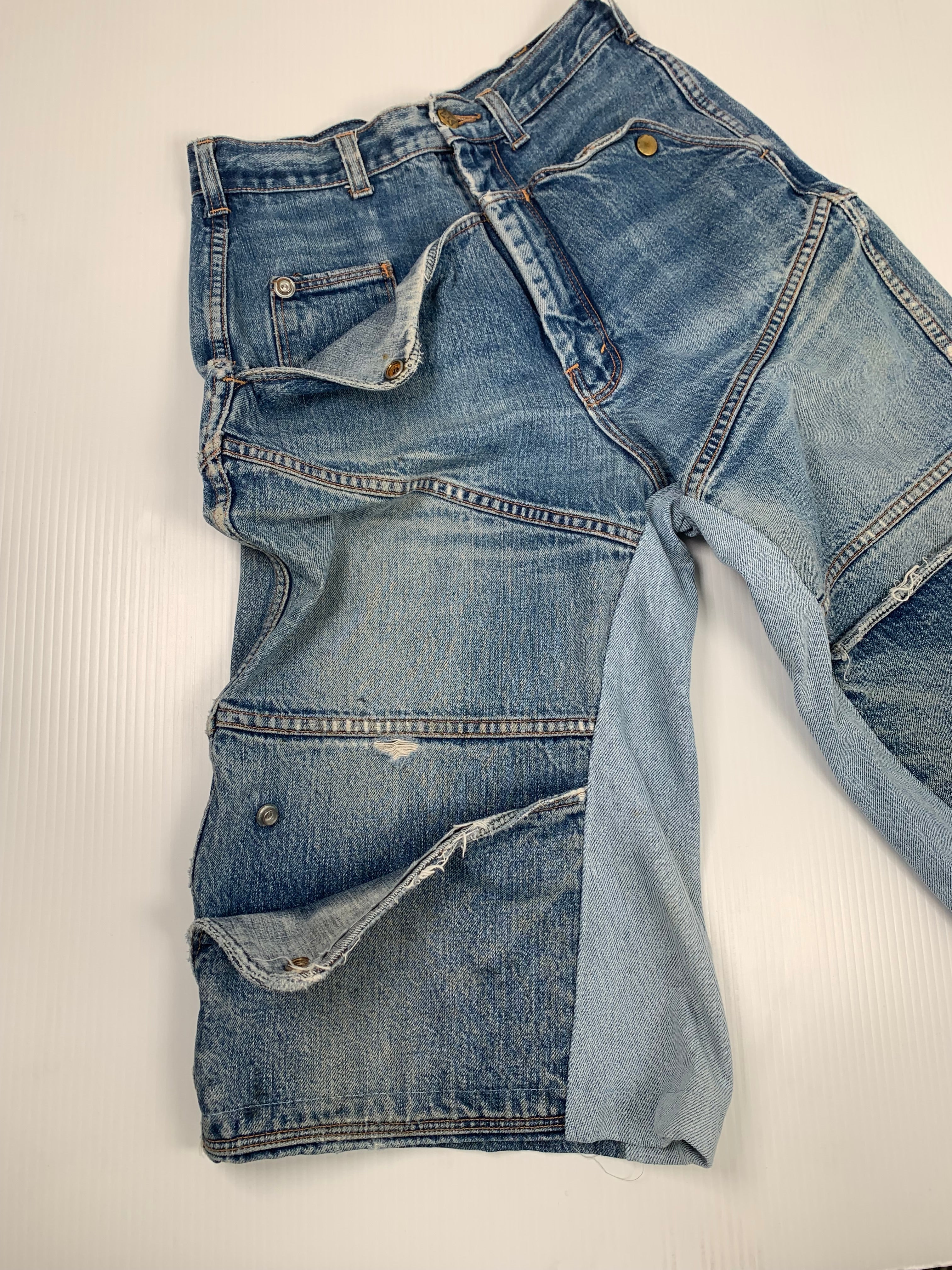 Rework Howick Wide Leg Baggy Cargo Shorts 26