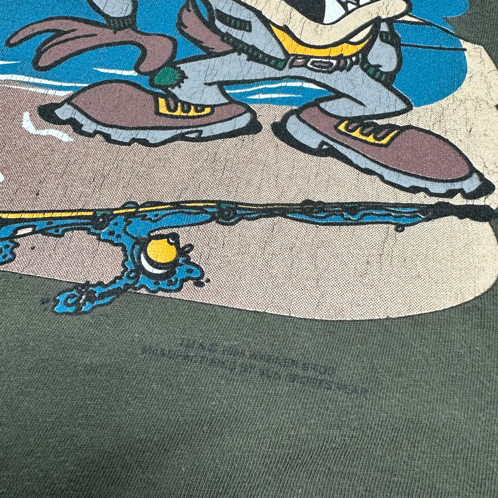 90s Looney Tunes Taz Destination Adventure Tee L