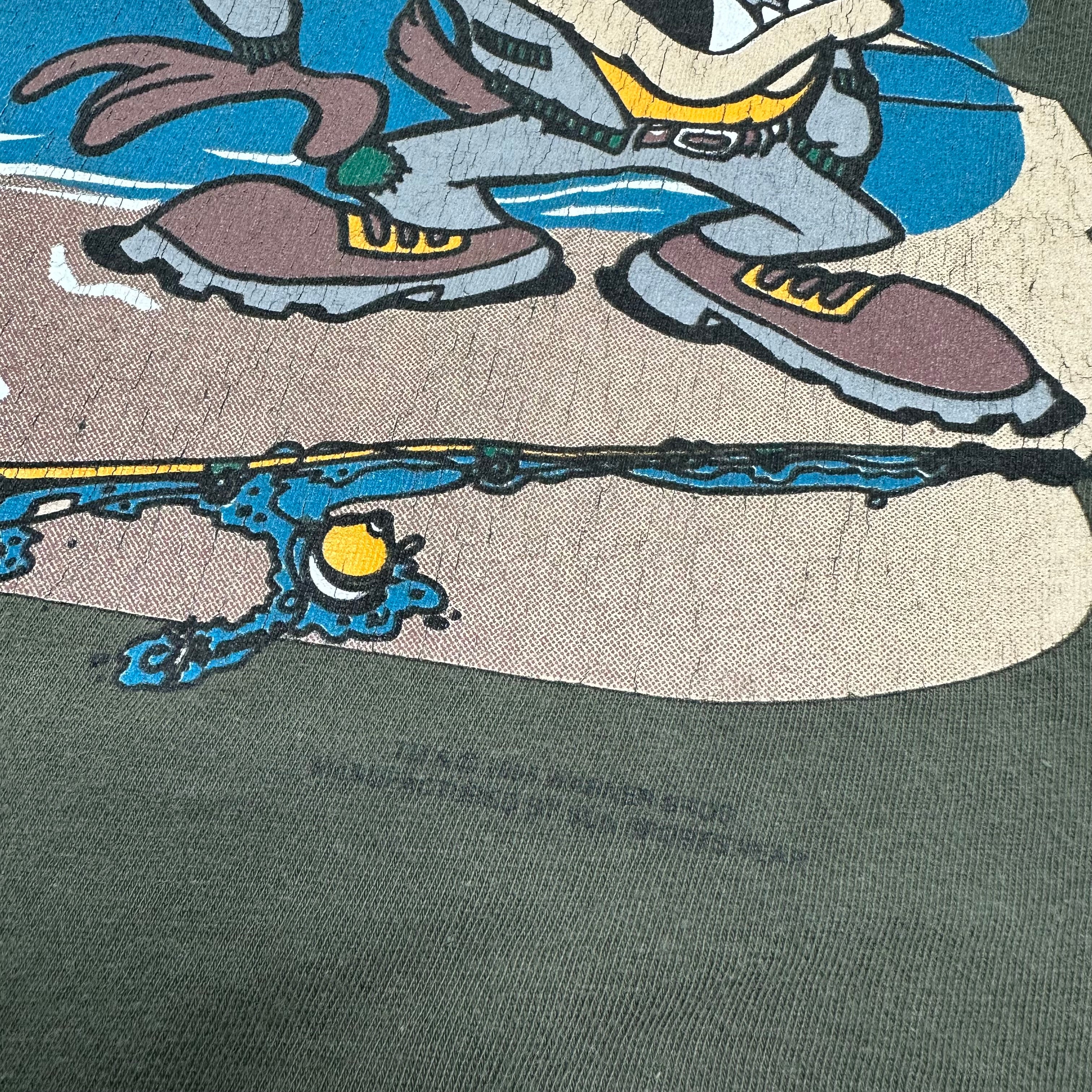 90s Looney Tunes Taz Destination Adventure Tee L