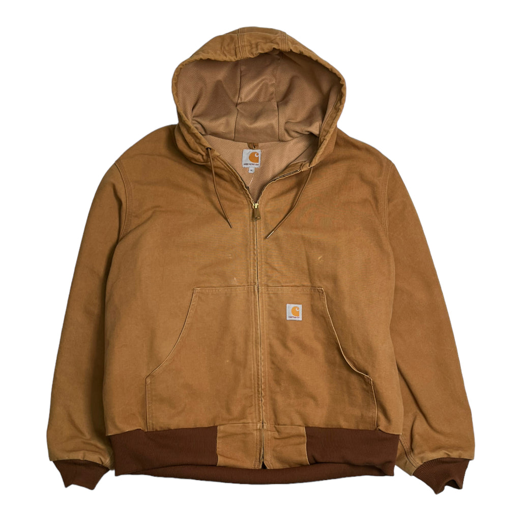 Vintage Carhartt Tan Hooded Jacket XL