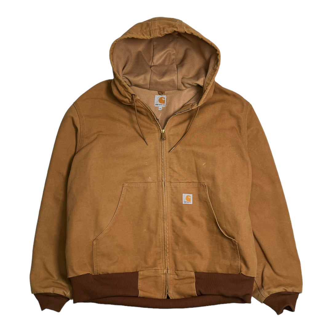 Vintage Carhartt Tan Hooded Jacket XL