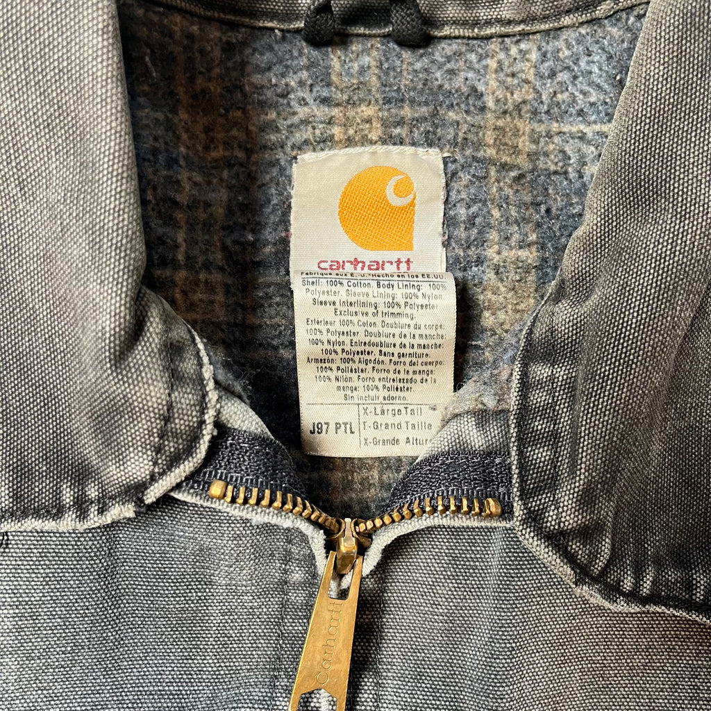 Vintage Carhartt J97 Pantera Drilling Distressed Detroit Jacket XL