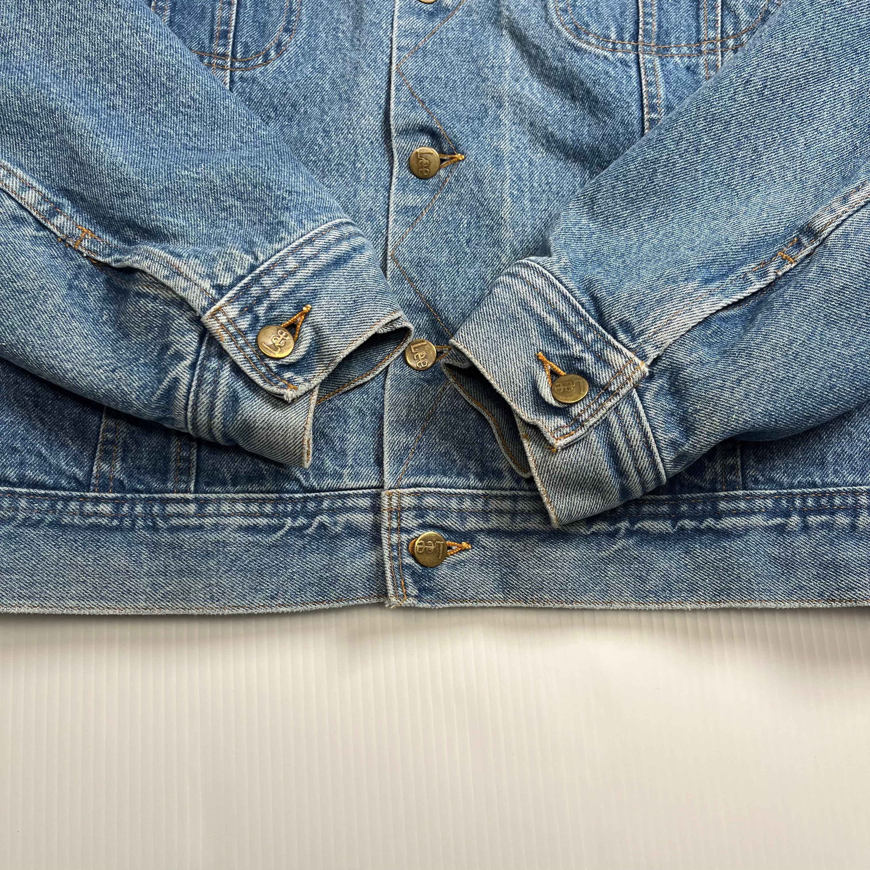 Vintage Lee Stormrider Blanket Lined Denim Jacket XL