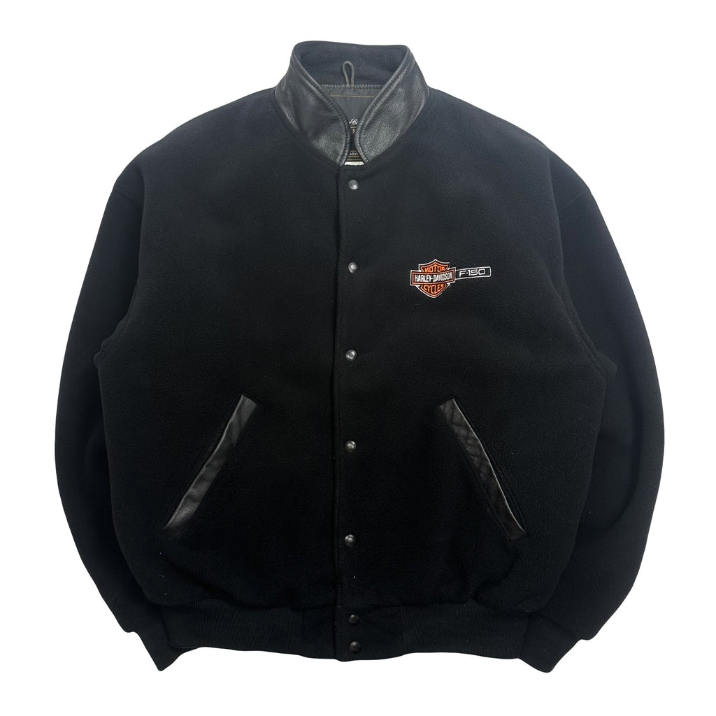 Vintage Harley Davidson F-150 Fleece Bomber Jacket S