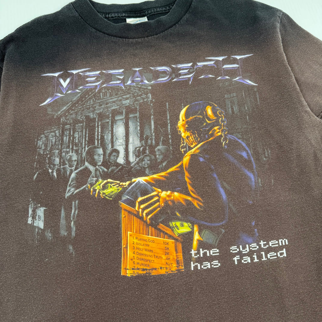 Vintage Megadeth The System Has Failed Tee M