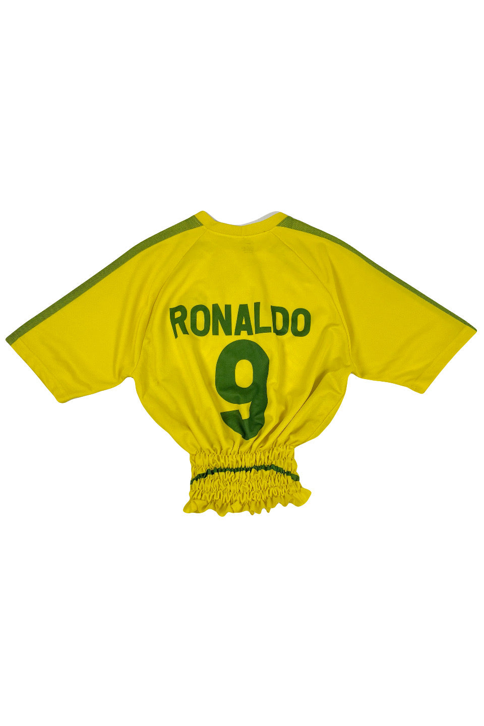 Rework Shirred Nike Brasil Ronaldo #9 Home Jersey Women's M