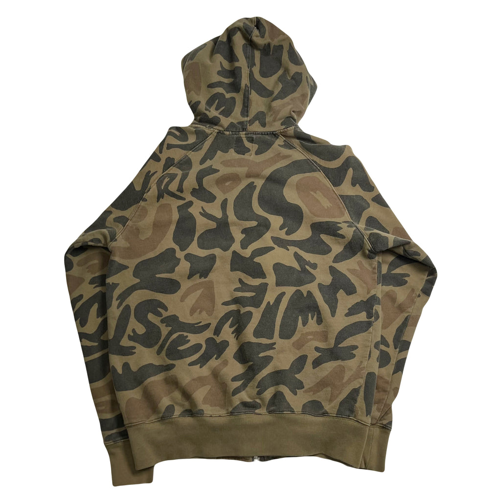 Stussy Camo Pattern Zip Hoodie S