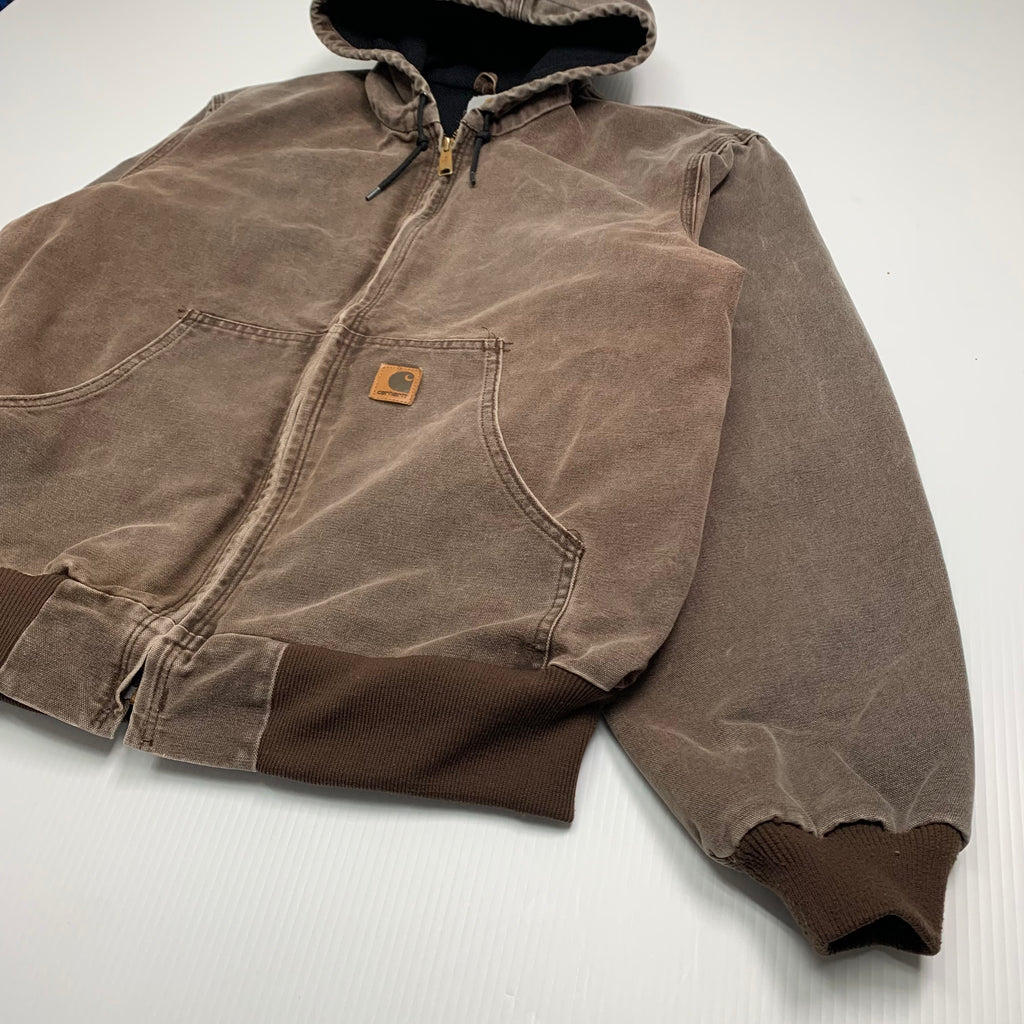 Carhartt Faded Brown Hooded Jacket L