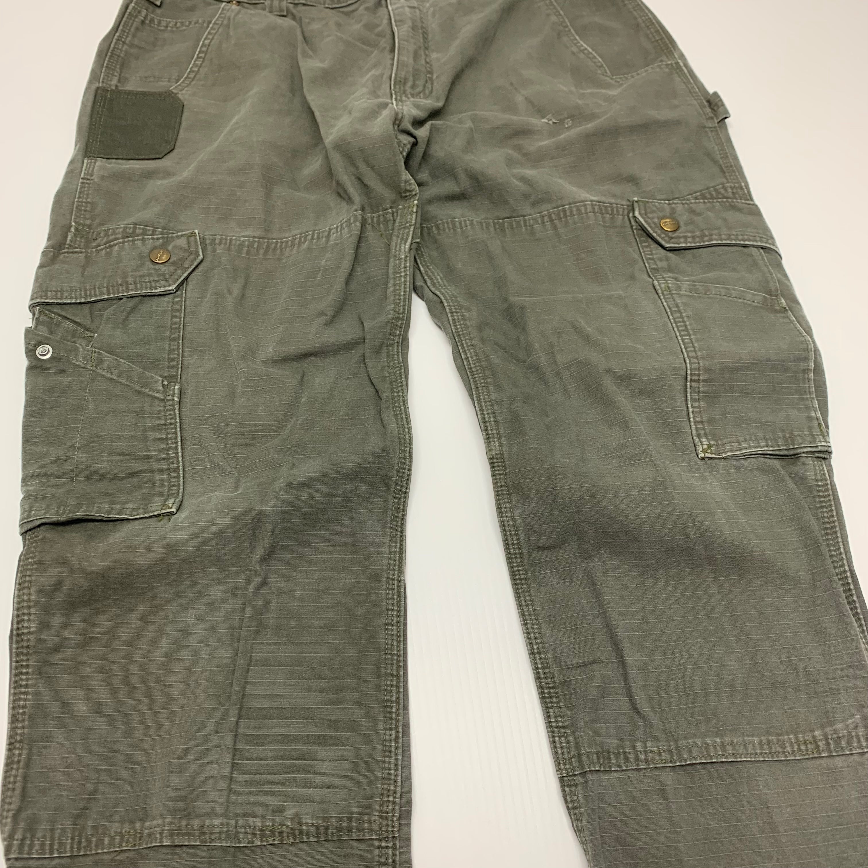 Carhartt Olive Ripstop Denim 38x32