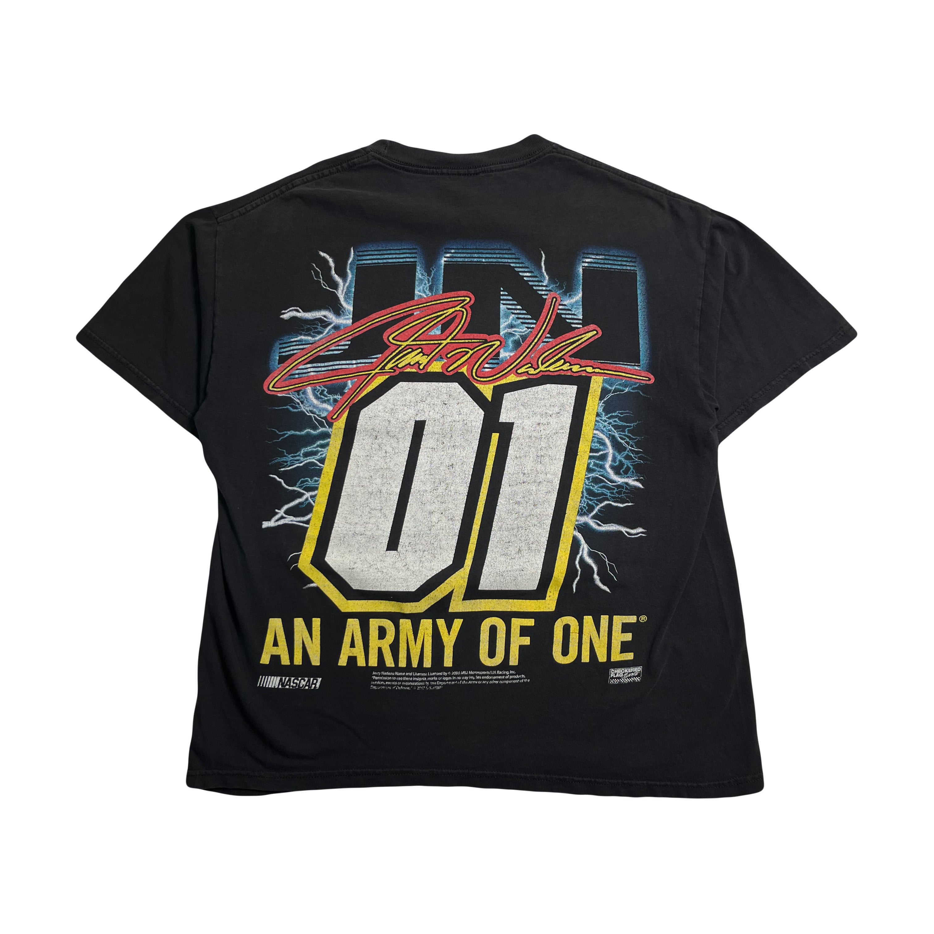 2003 Jerry Nadeau Army Of One Racing Tee L