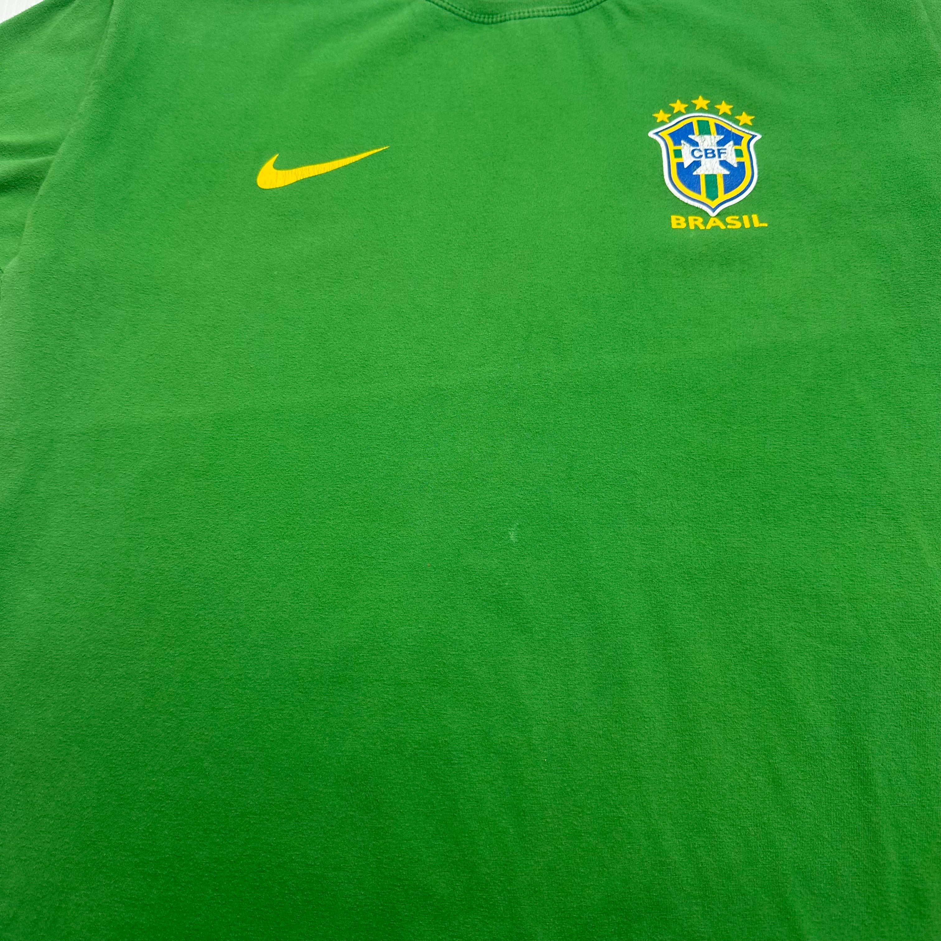 Vintage Nike Brasil Football Tee L