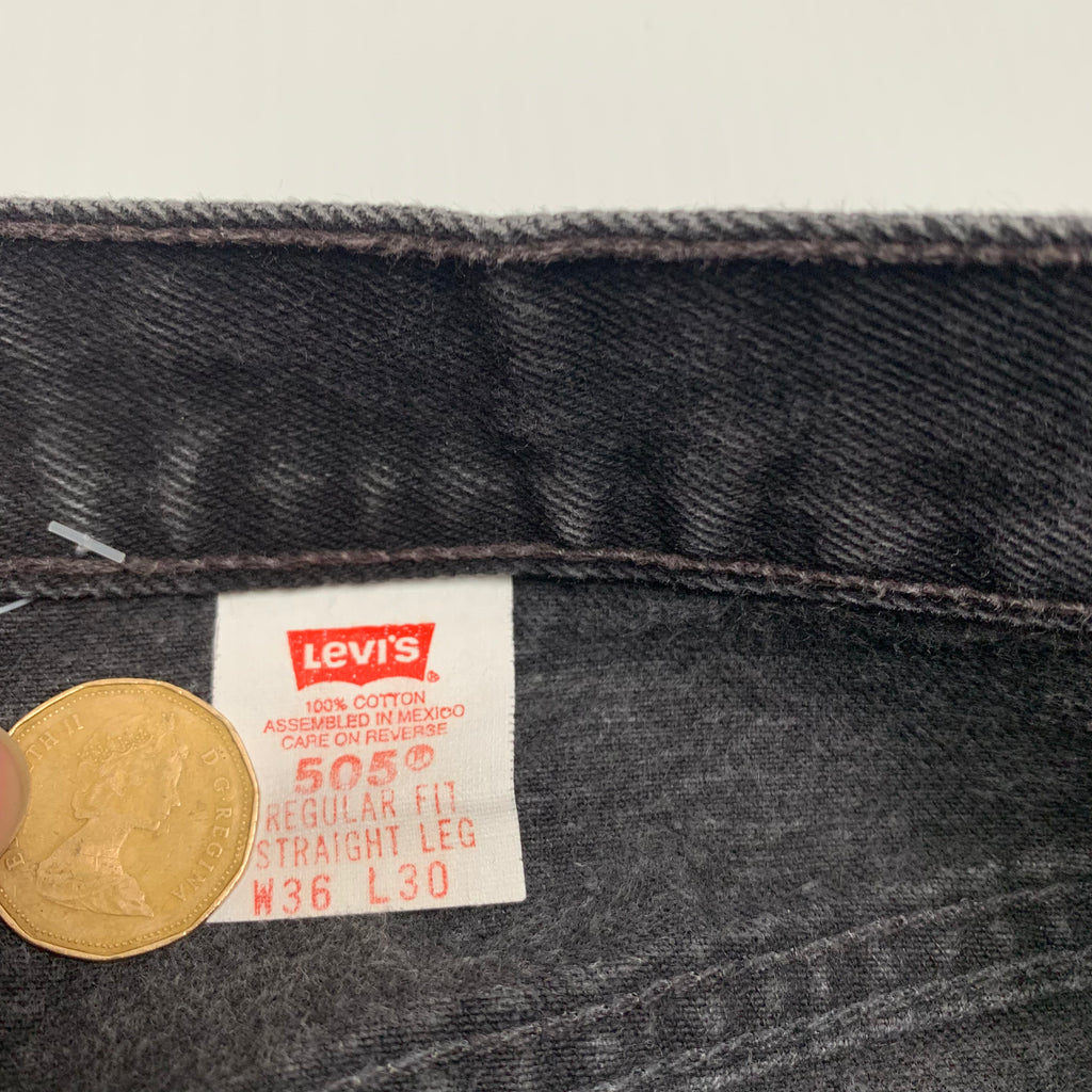 Levi’s 505 Black Denim 36