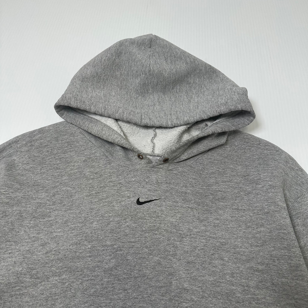 Y2K Nike Distressed Centre Swoosh Hoodie M