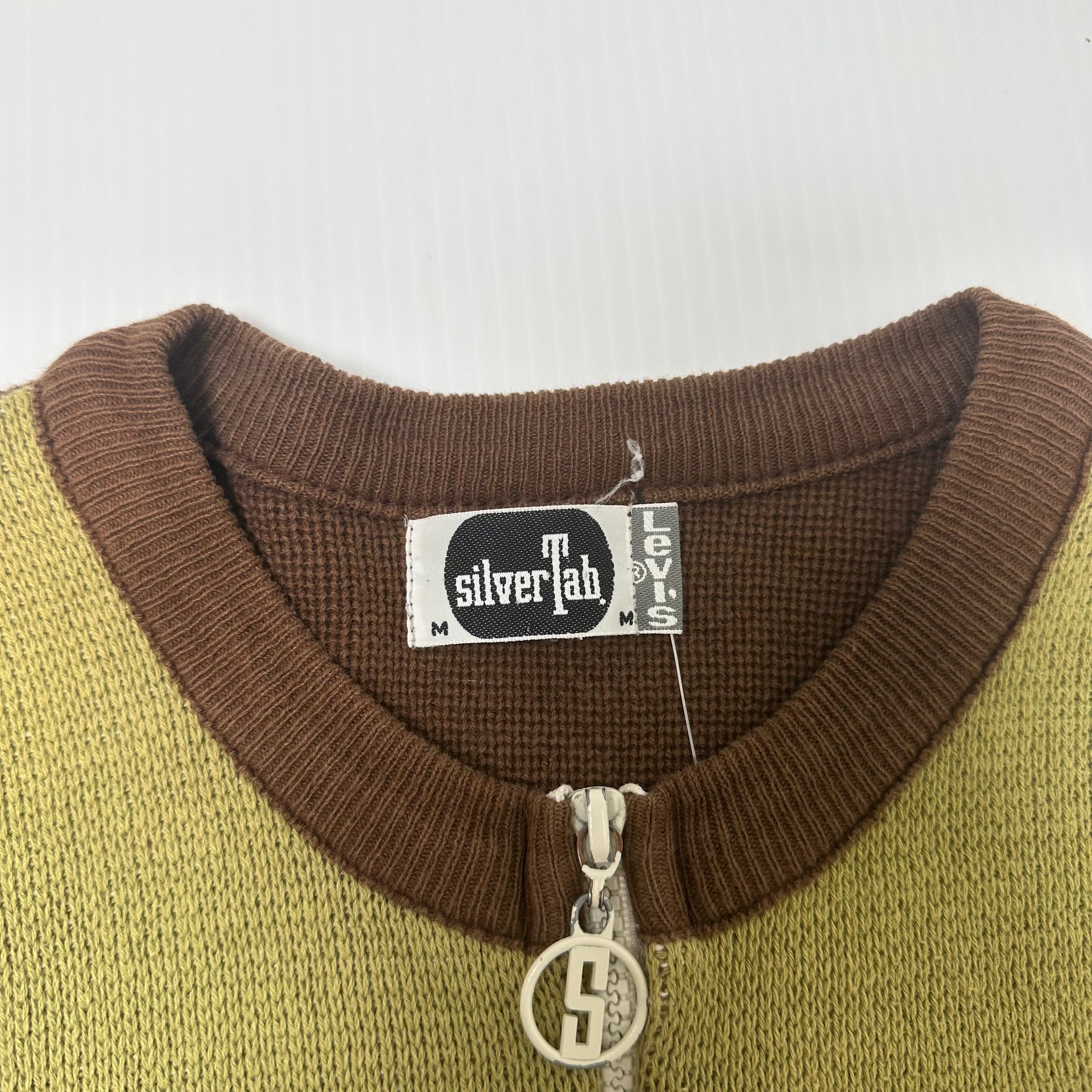 Vintage Levi's SilverTab Full Zip Knit Sweater M