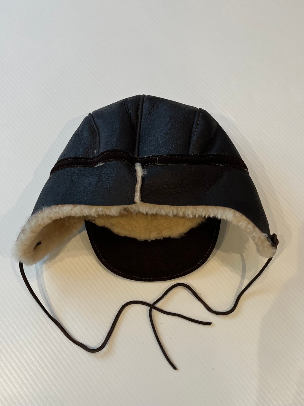 Vintage Mr. Bick Leather Aviator Hat