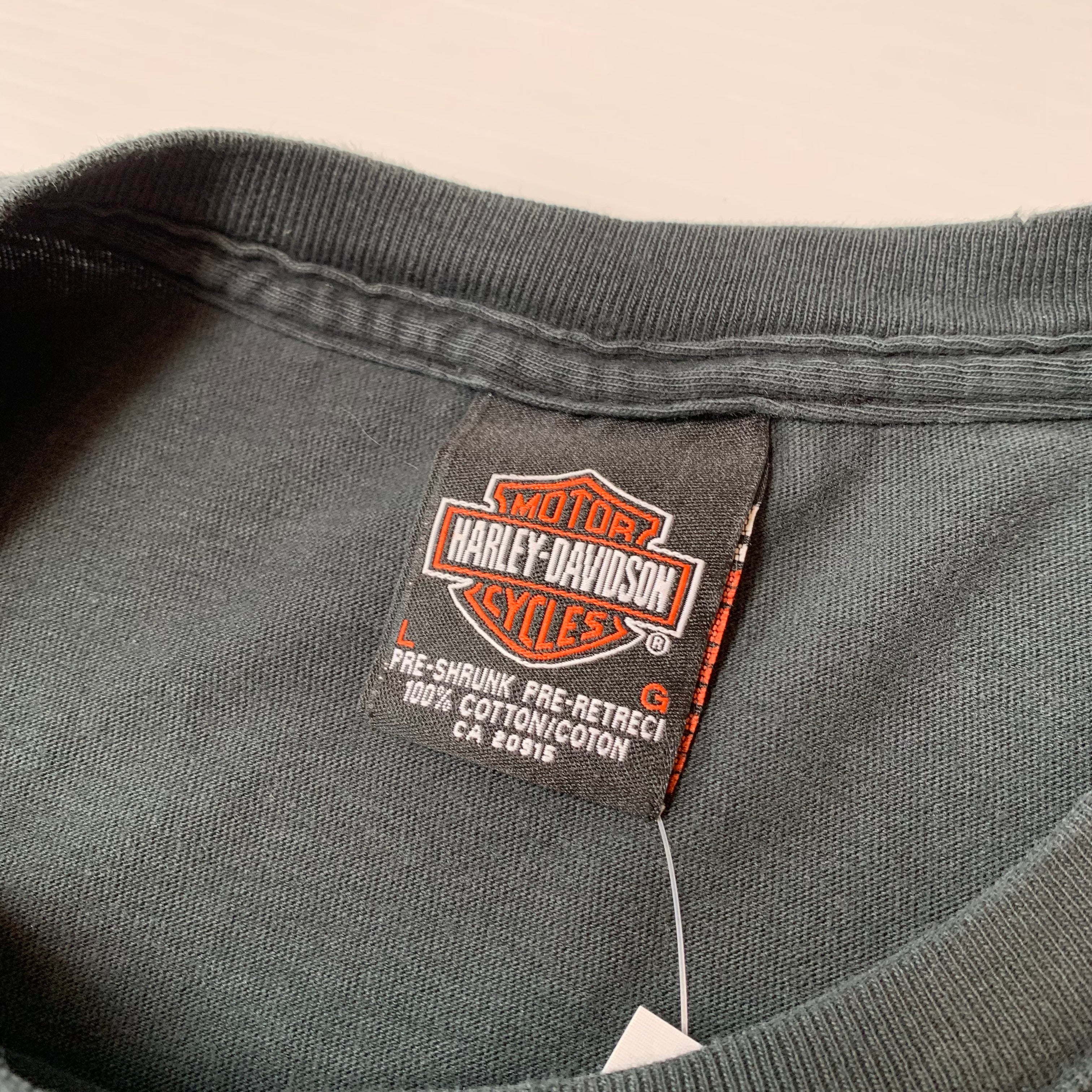 Vintage Harley Davidson Toronto Faded Longsleeve Shirt L