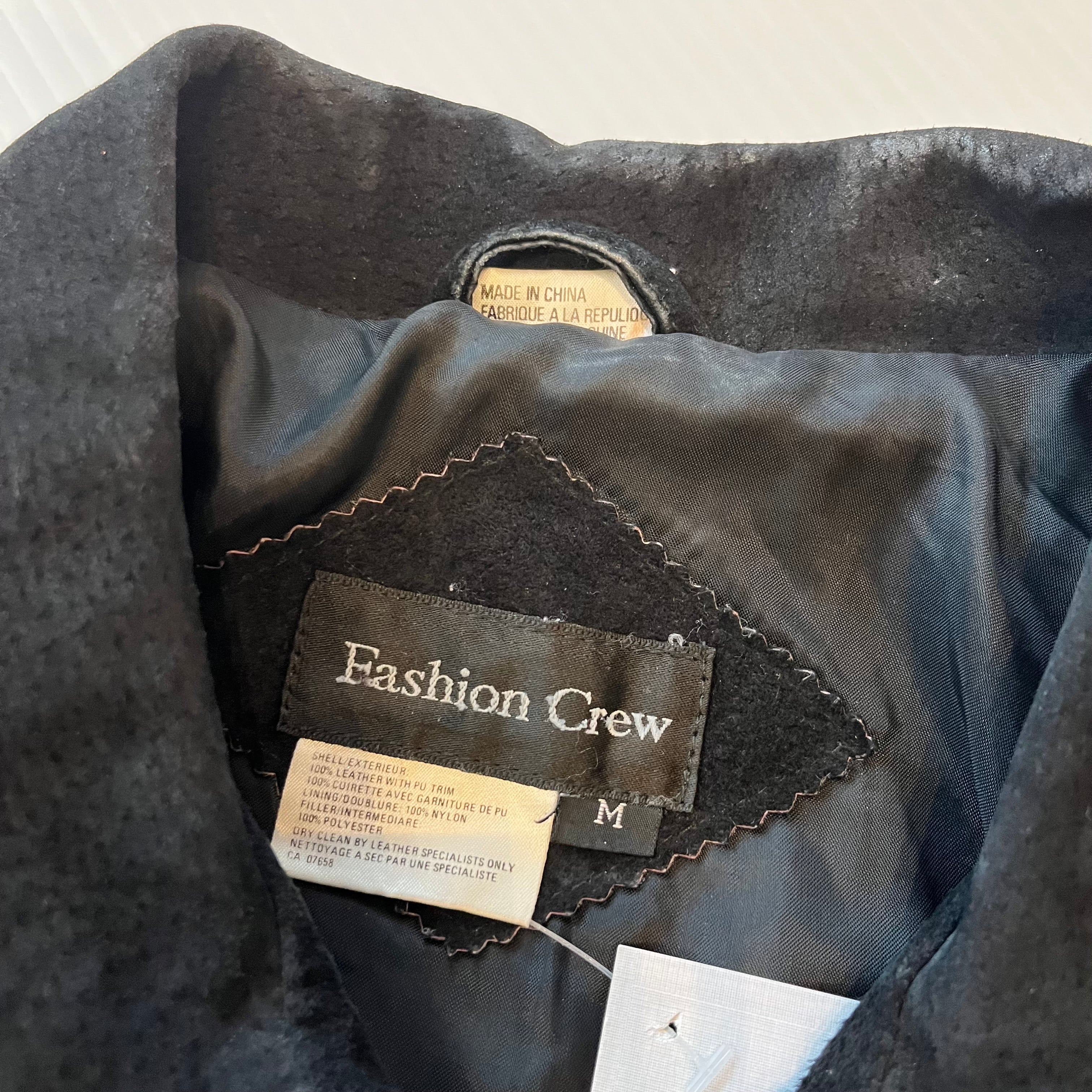 Vintage XOXO Leather Full Zip Jacket Women's M