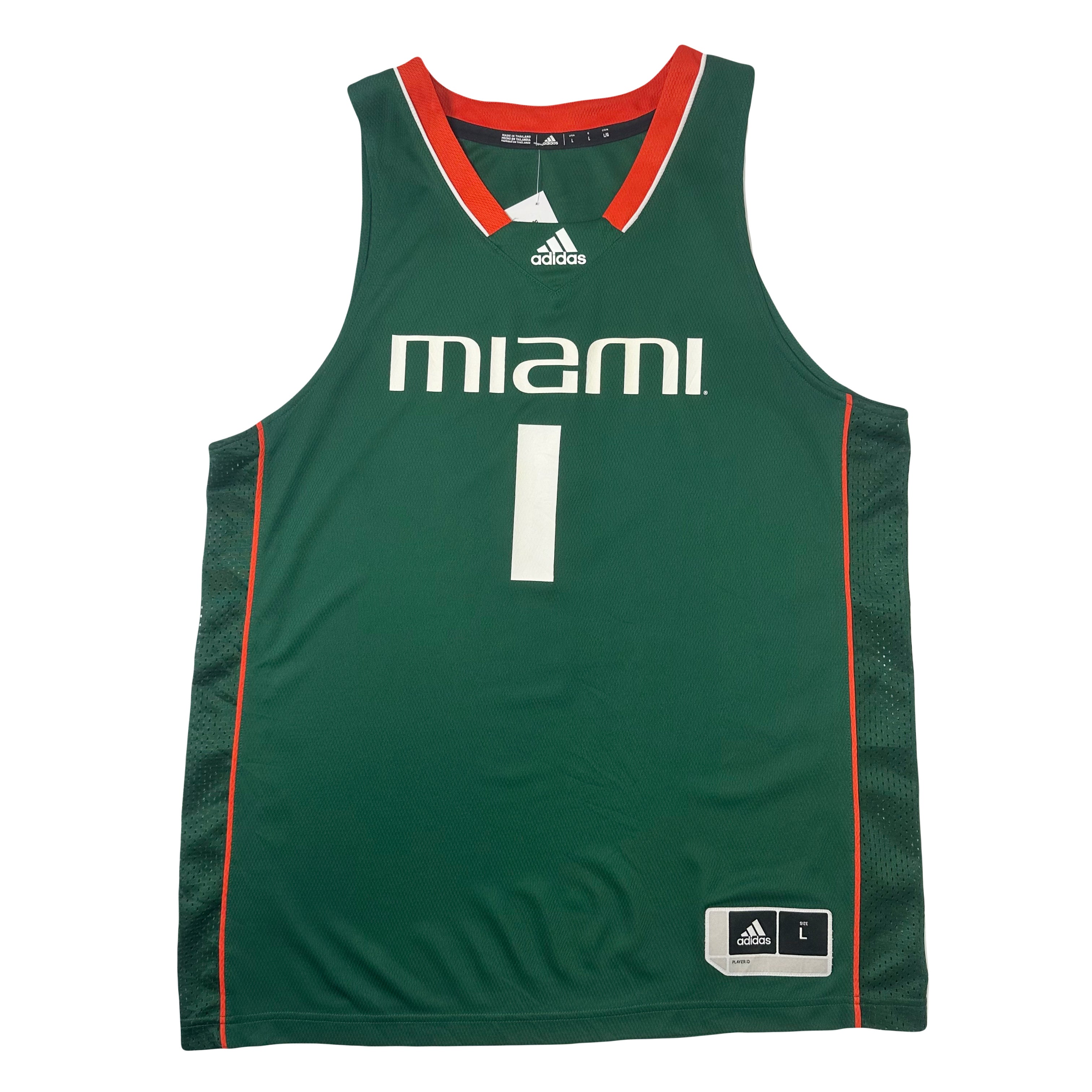 Adidas Miami University Basketball Jersey L