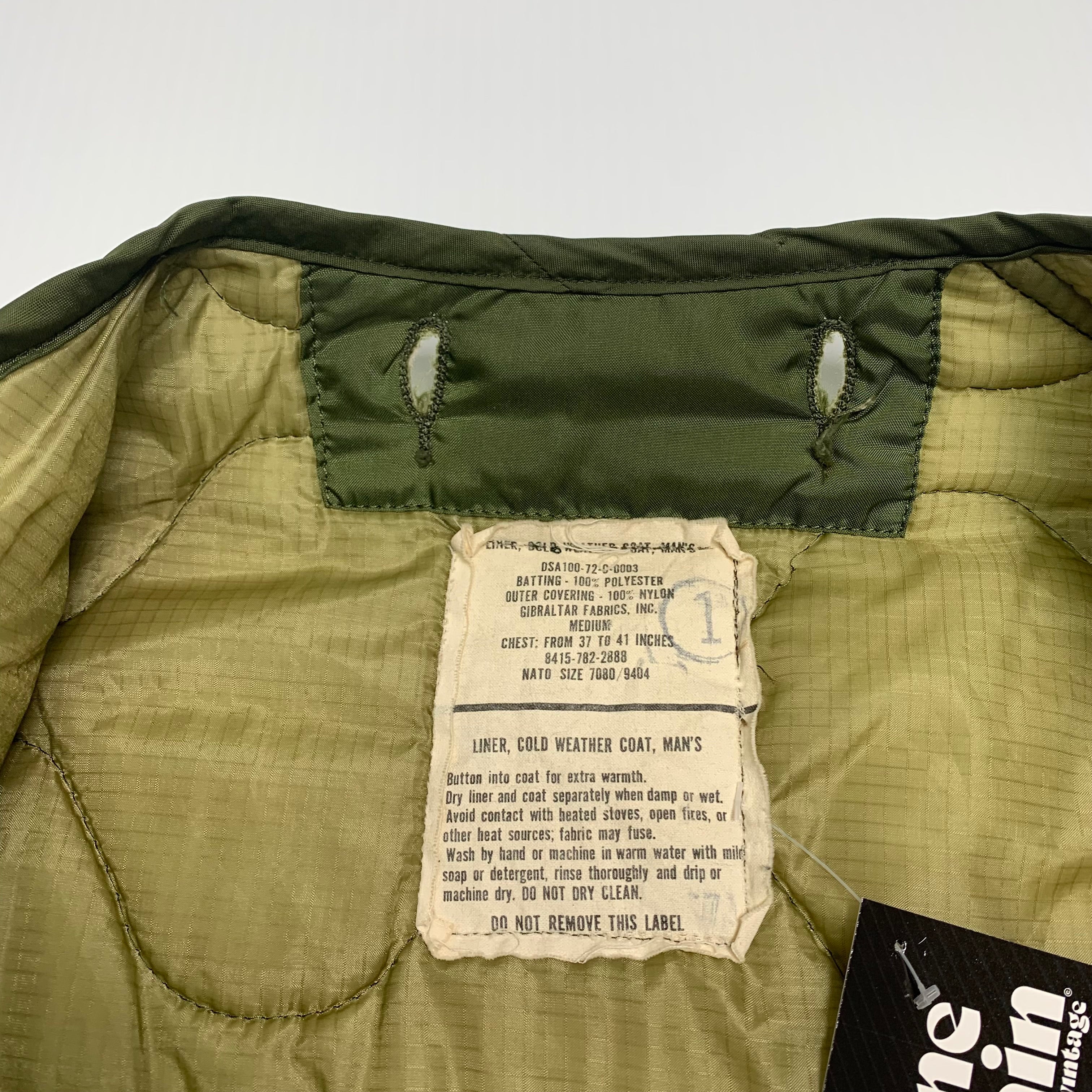 Vintage Military Liner Jacket M