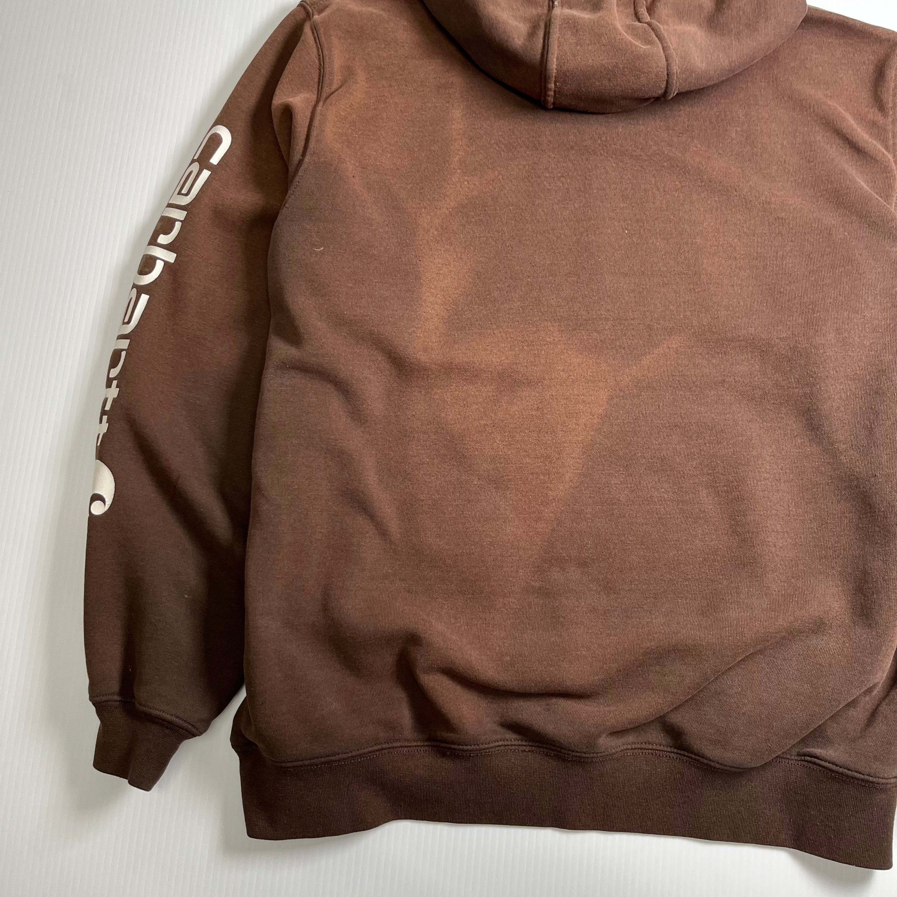 Carhartt Distressed Spellout Hoodie L