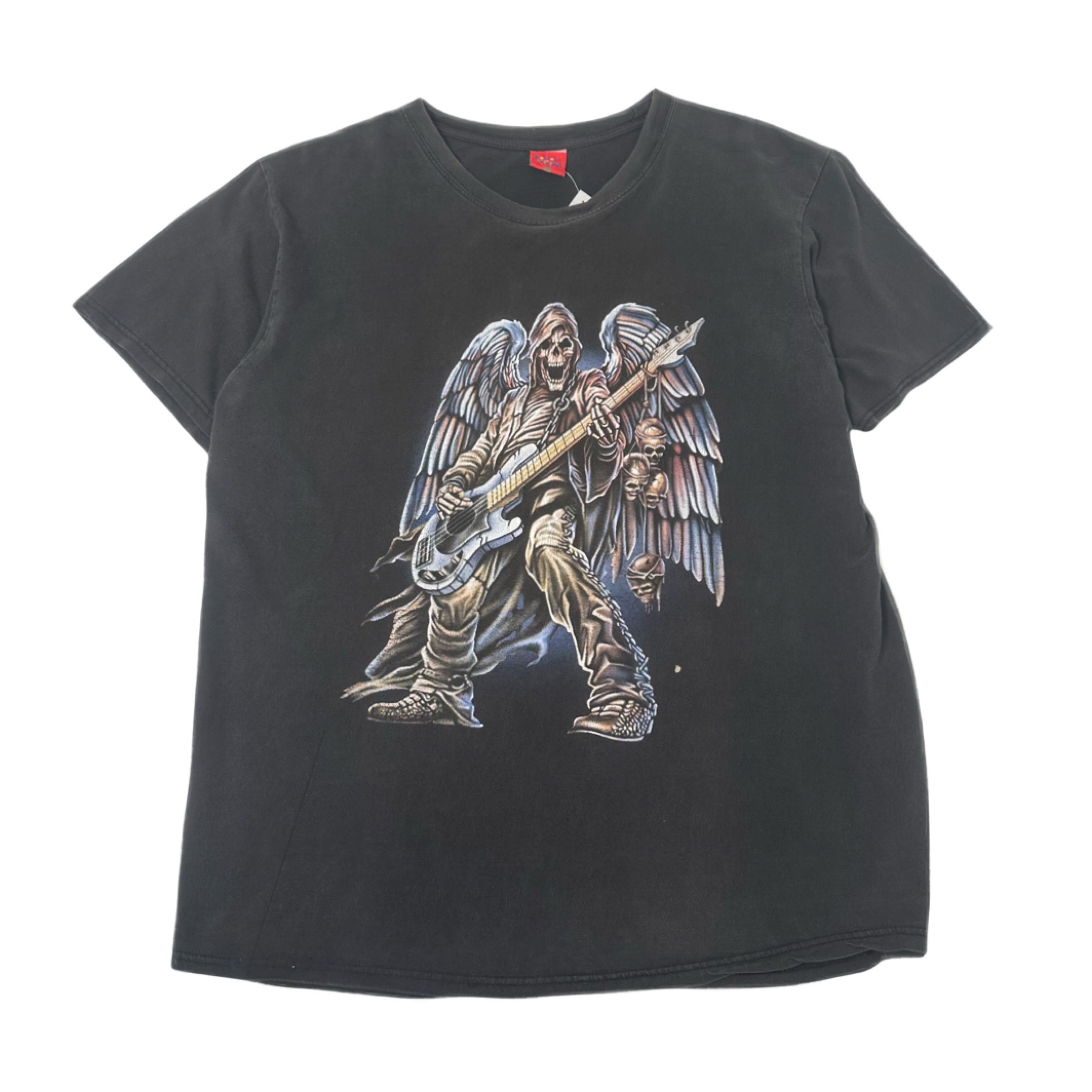 Y2K Skeleton Guitar Graphic Tee XXL