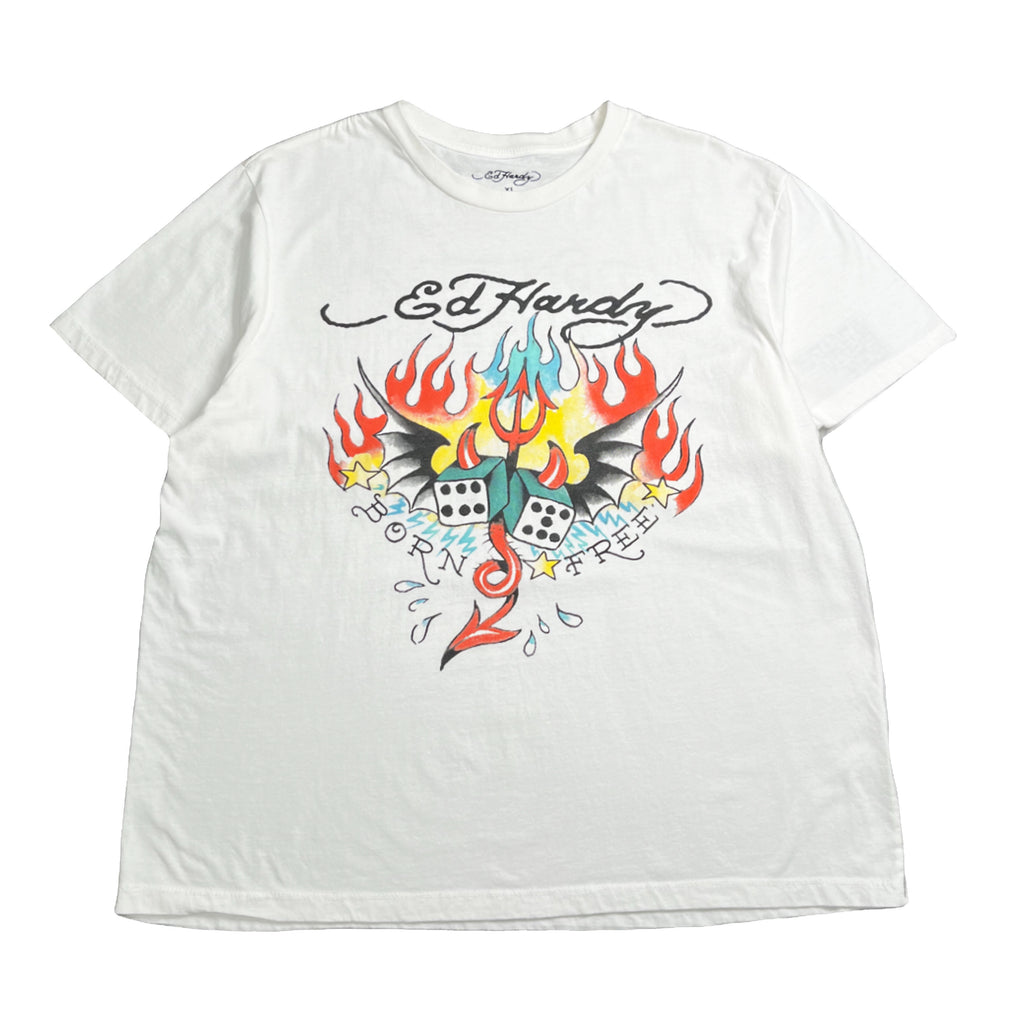 Y2K Ed Hardy Graphic Tee XL