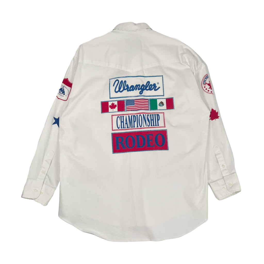 Vintage Wrangler Rodeo Championship Button Up Shirt L