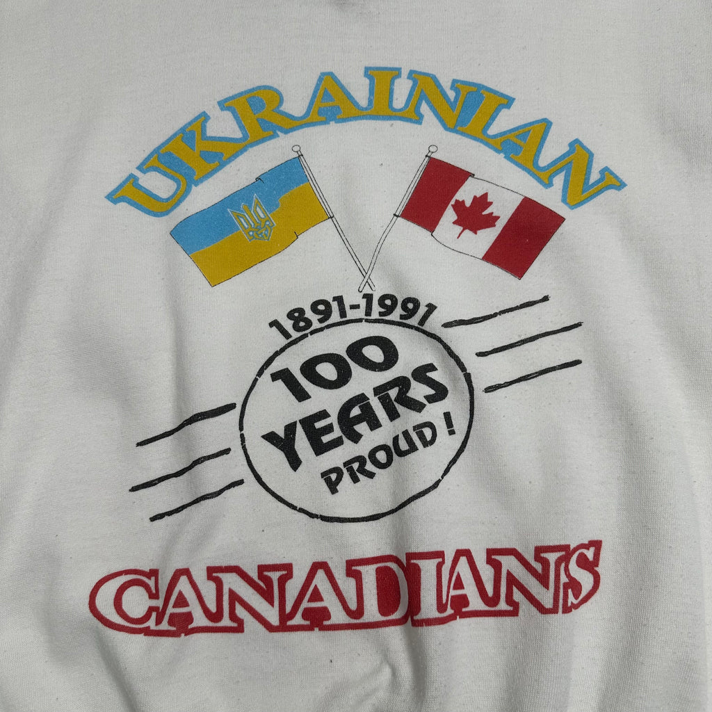 1991 Ukrainian Canadian Graphic Crewneck L