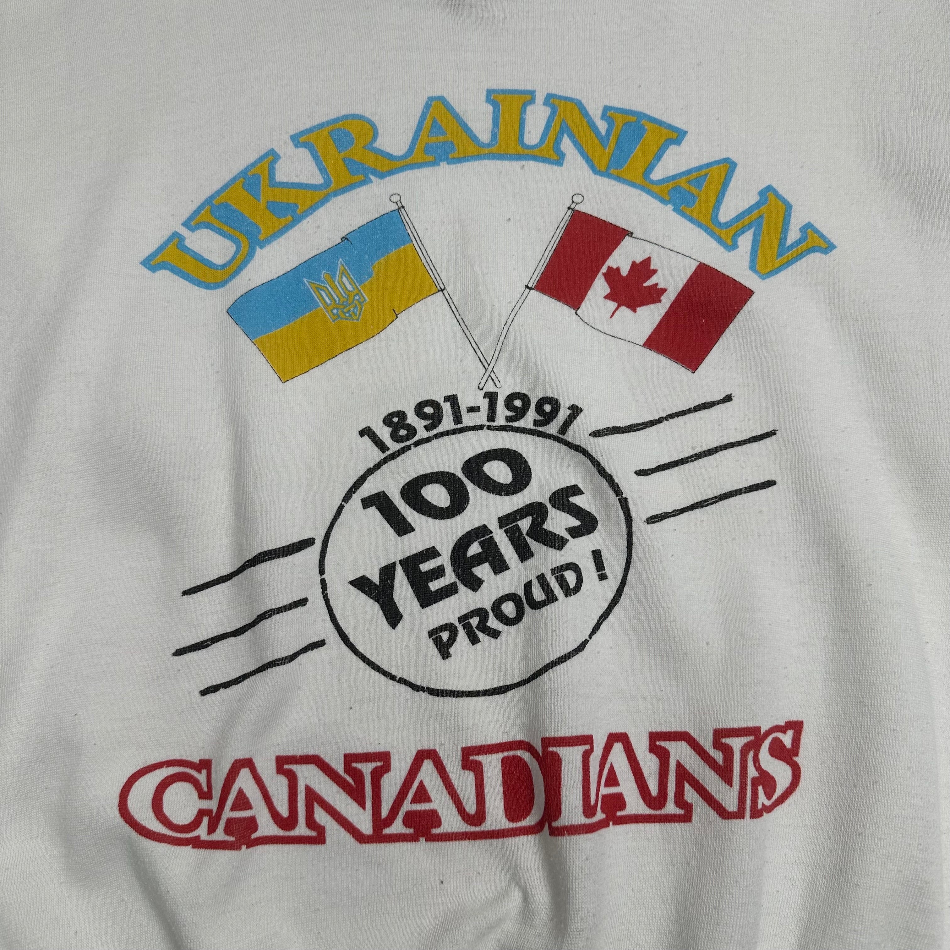 1991 Ukrainian Canadian Graphic Crewneck L