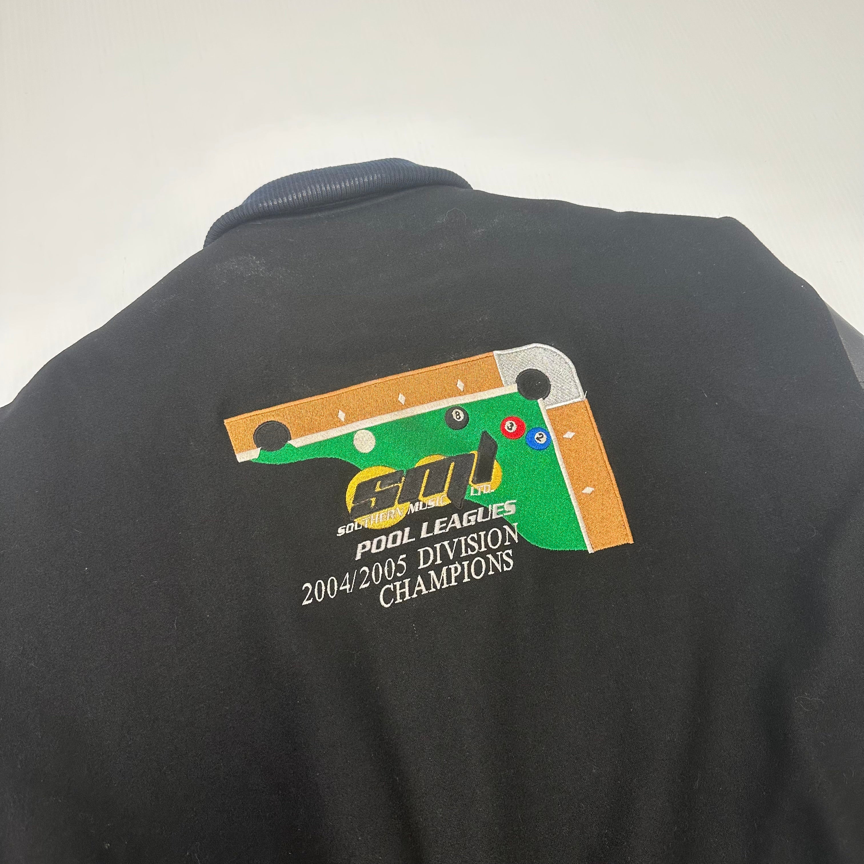 Vintage Pool Leagues Billiards Varsity Jacket XL