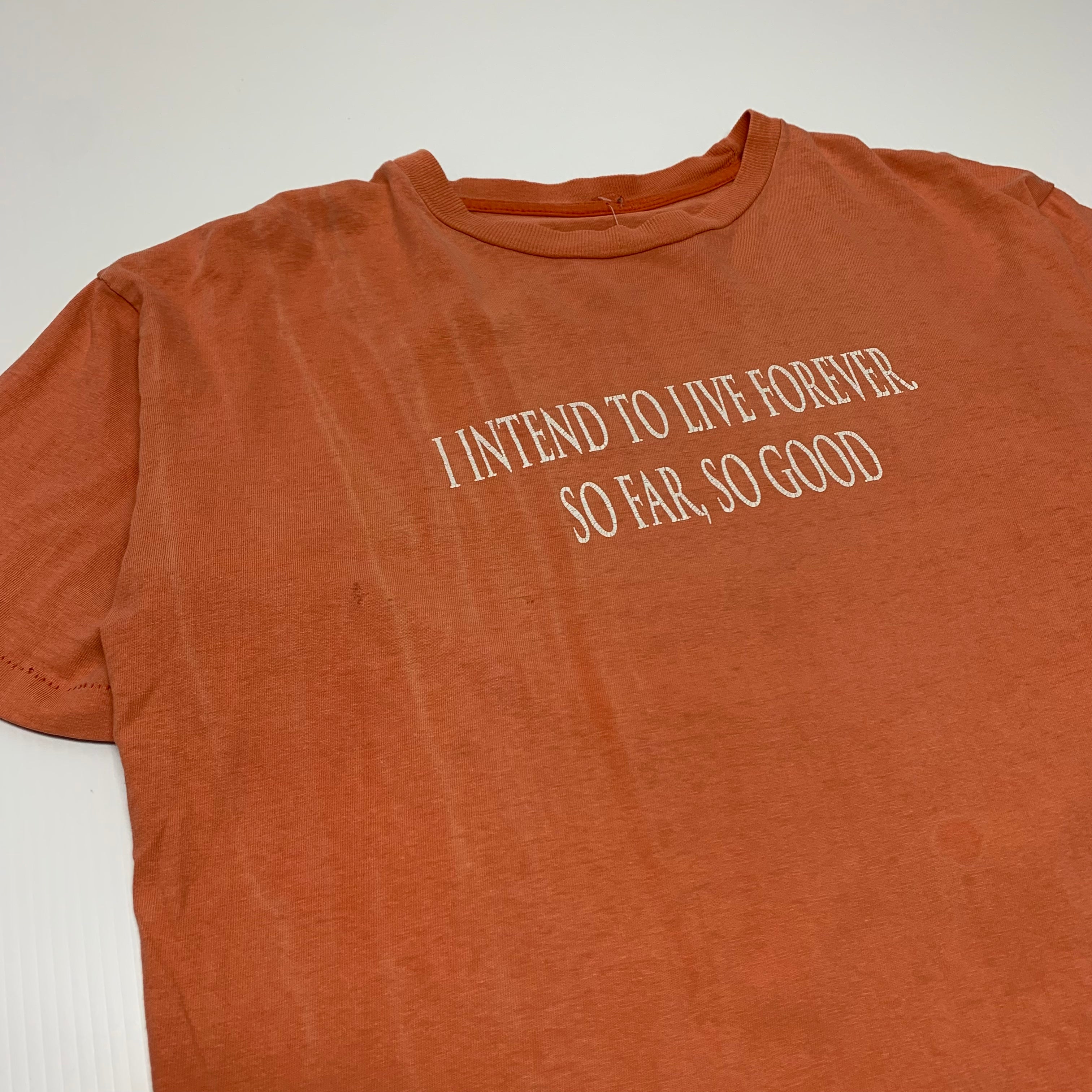 90s Peach Live Forever Tee M