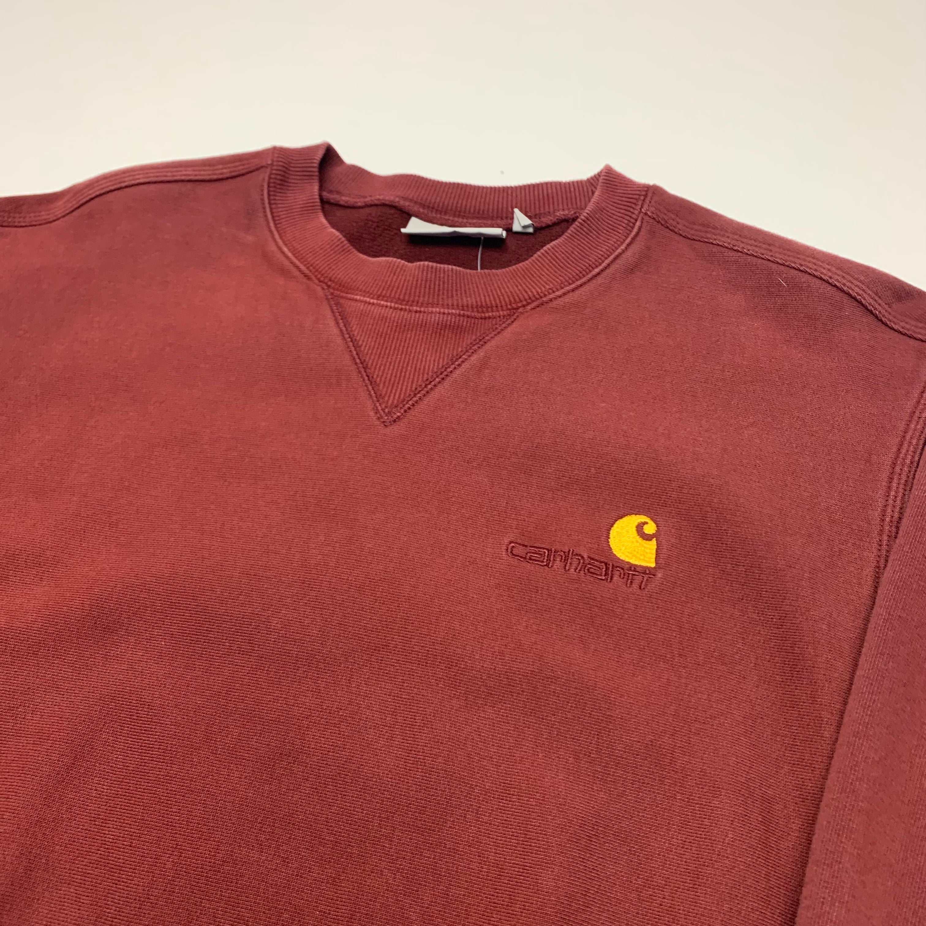 Burgundy Carhartt WIP Crewneck S