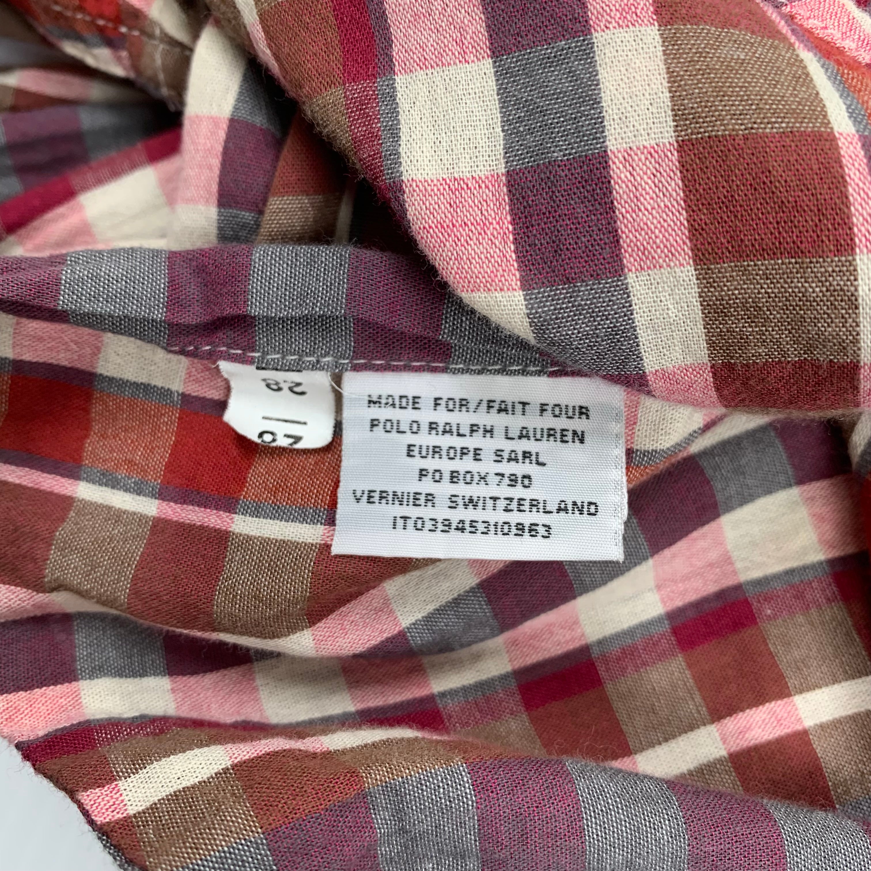 Polo Ralph Lauren Plaid Button Up Shirt S