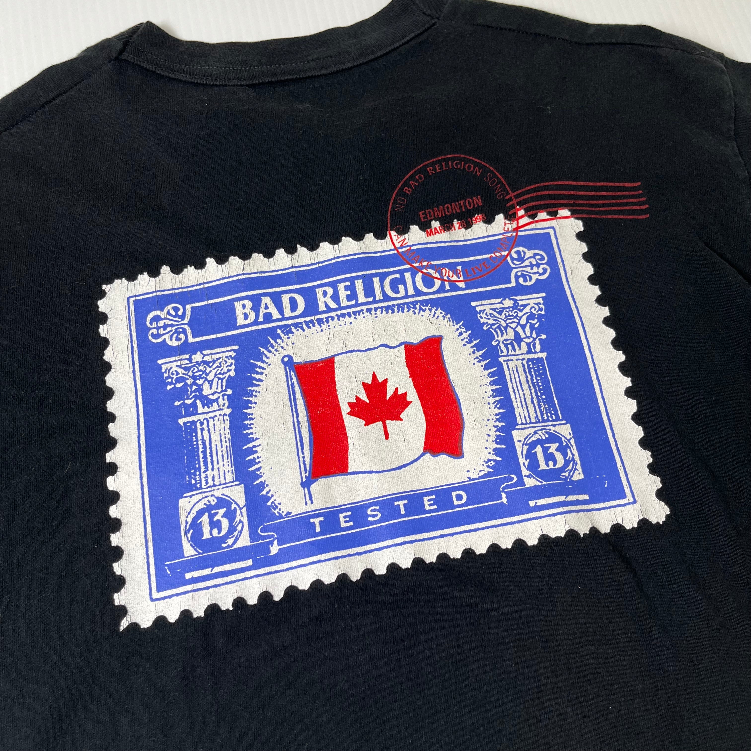 Vintage Bad Religion Edmonton Band Tee L