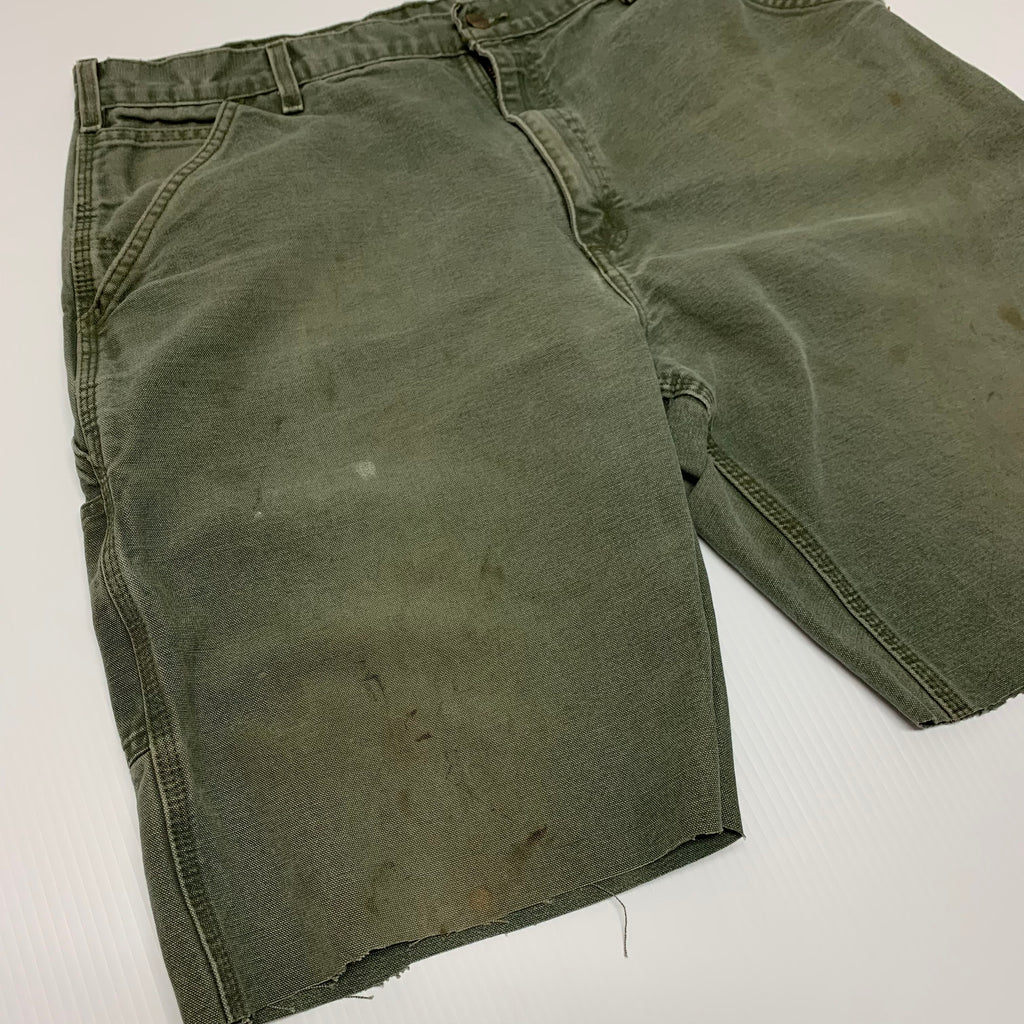 Green Carhartt Carpenter Shorts 36