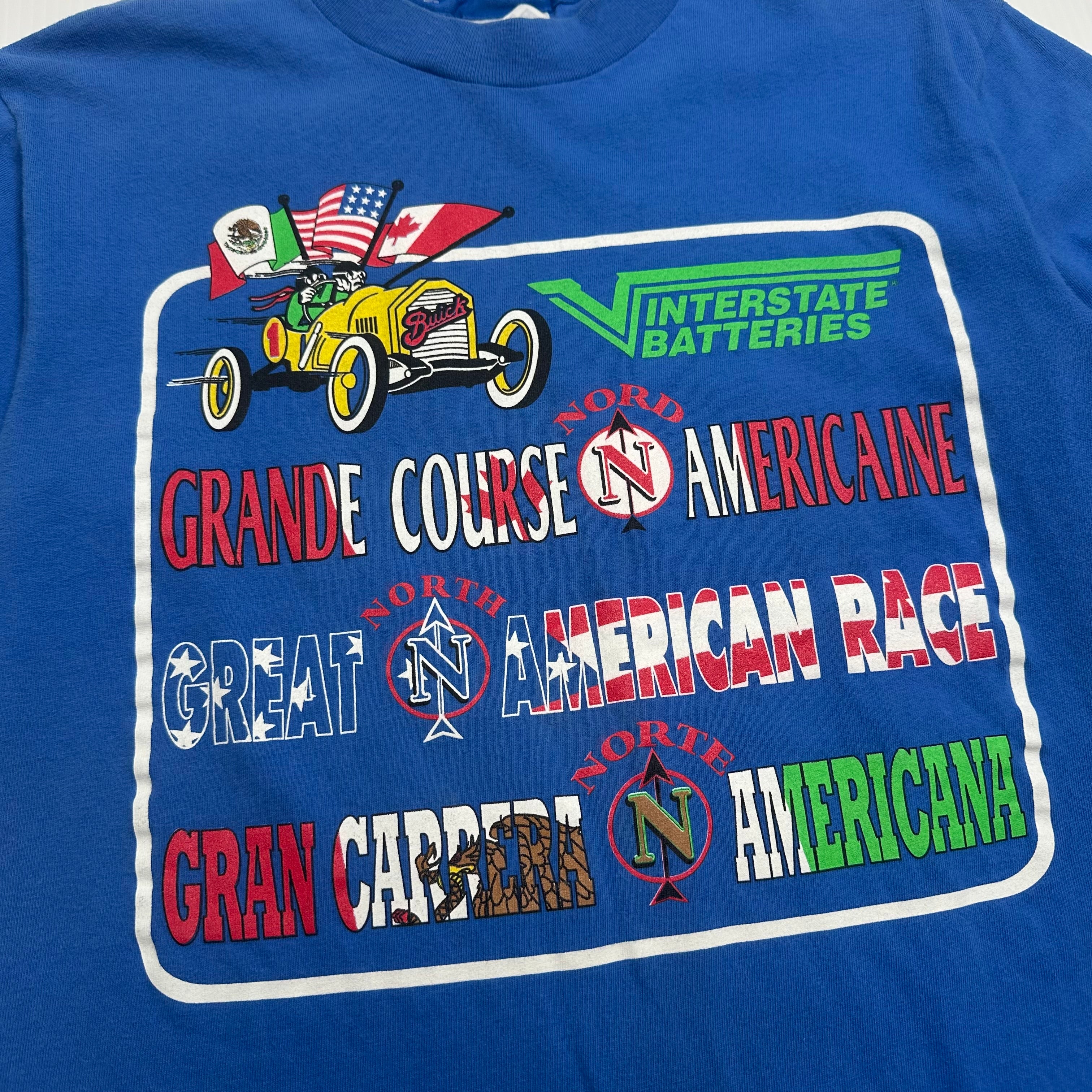 Vintage Interstate Batteries Great American Race Tee M