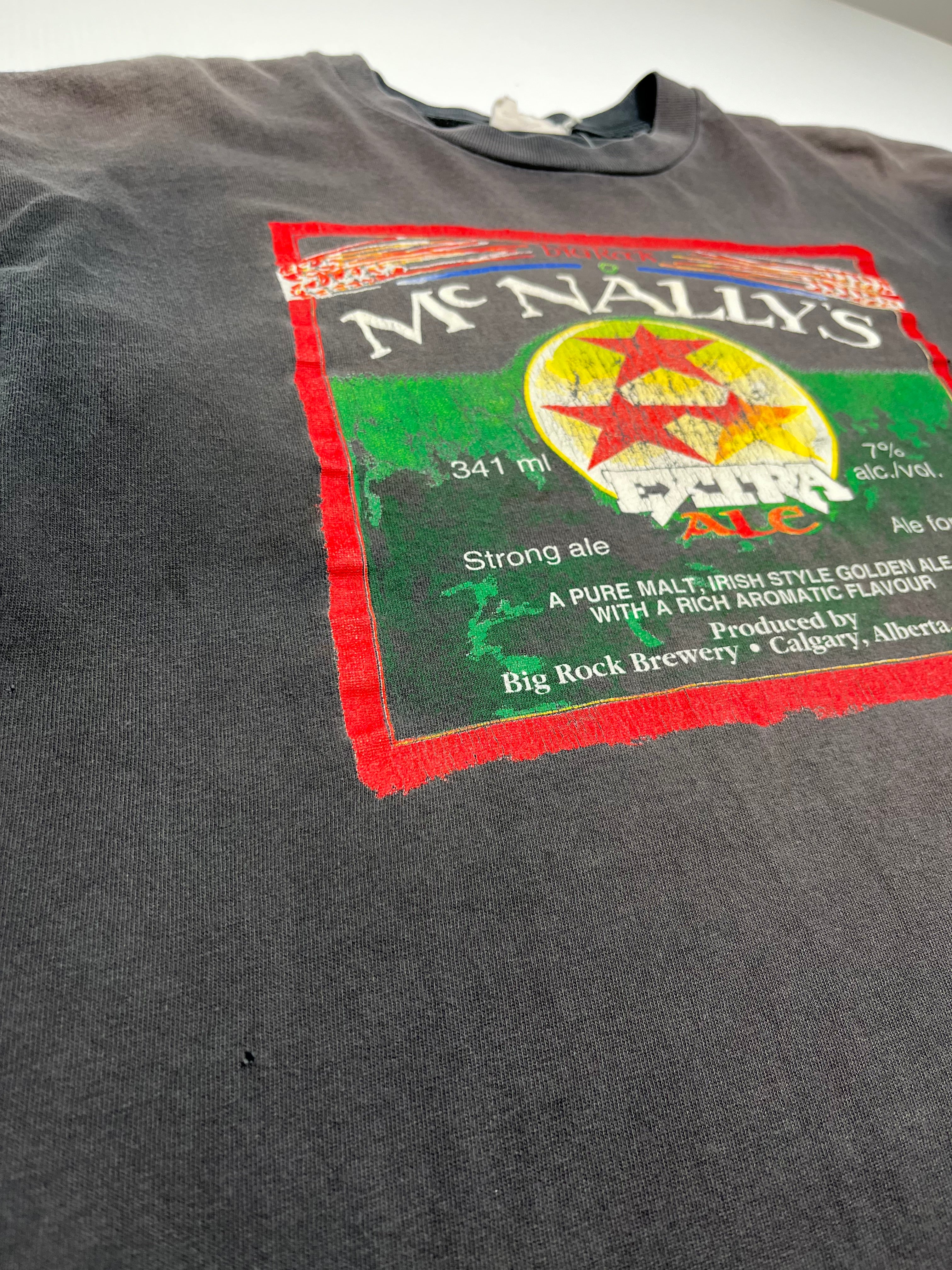 Vintage McNally's Extra Ale Faded Tee L