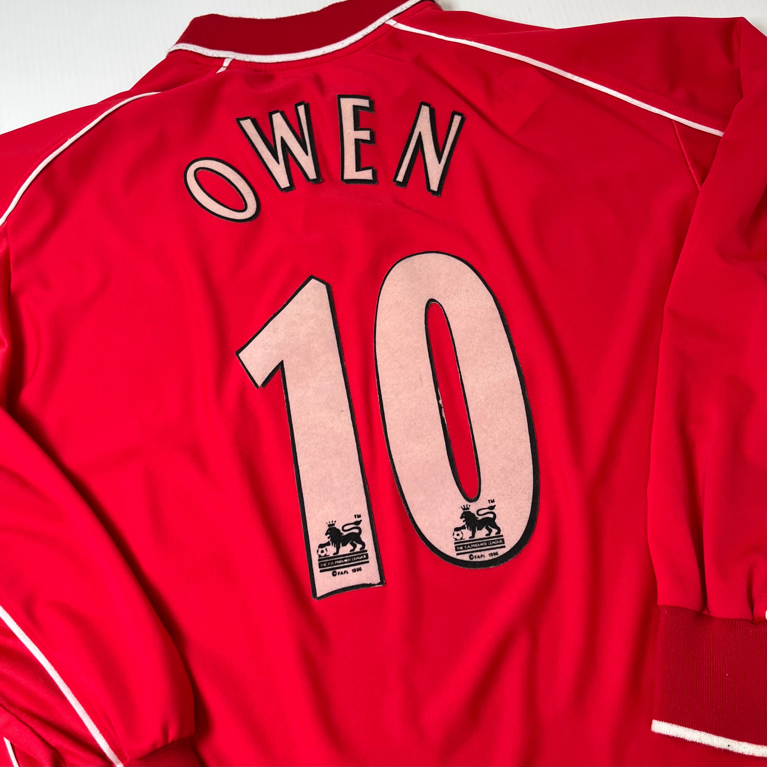 1996 Reebok Liverpool FA Cup Winners Michael Owen Jersey XL