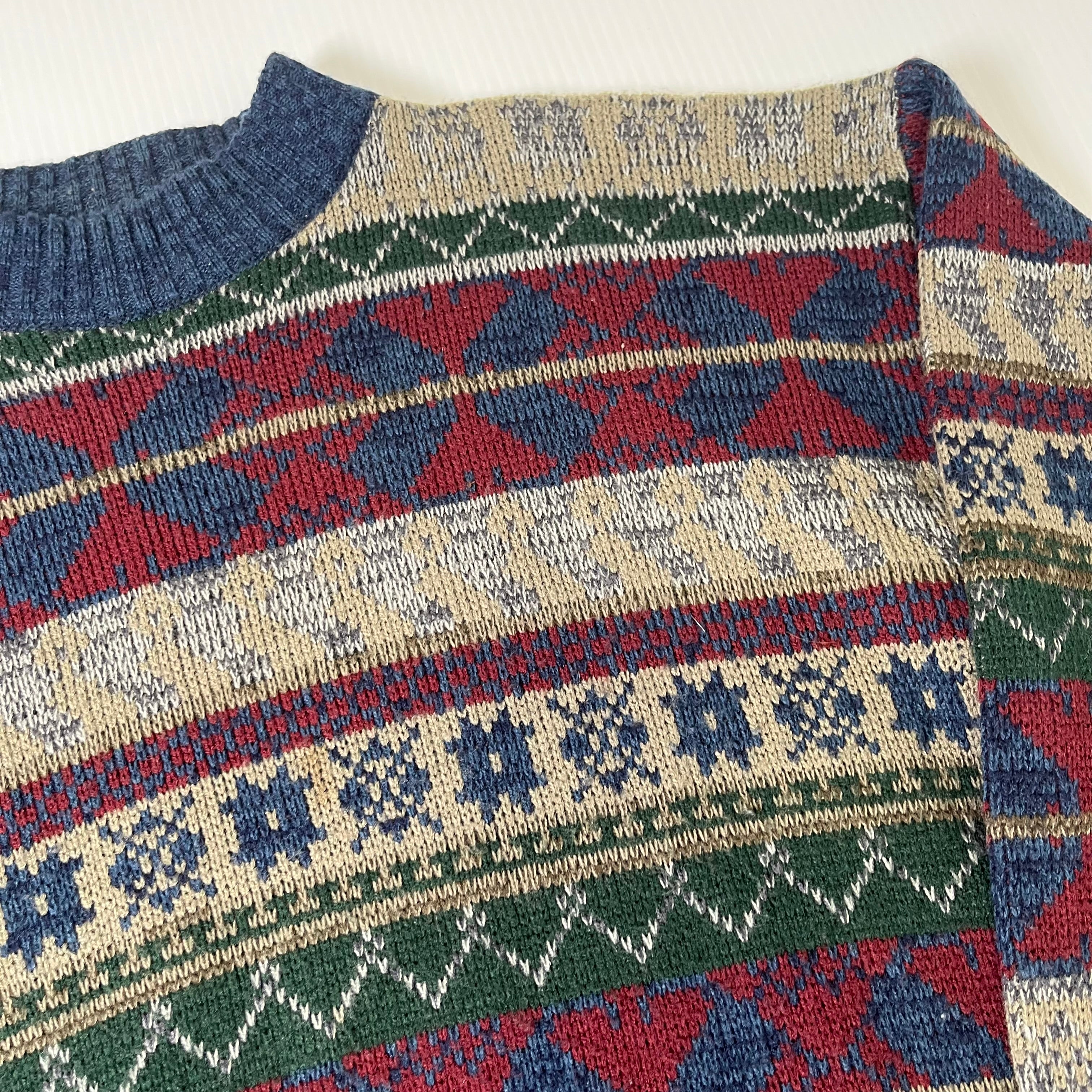 Vintage Christopher Barnes Striped knit Sweater M